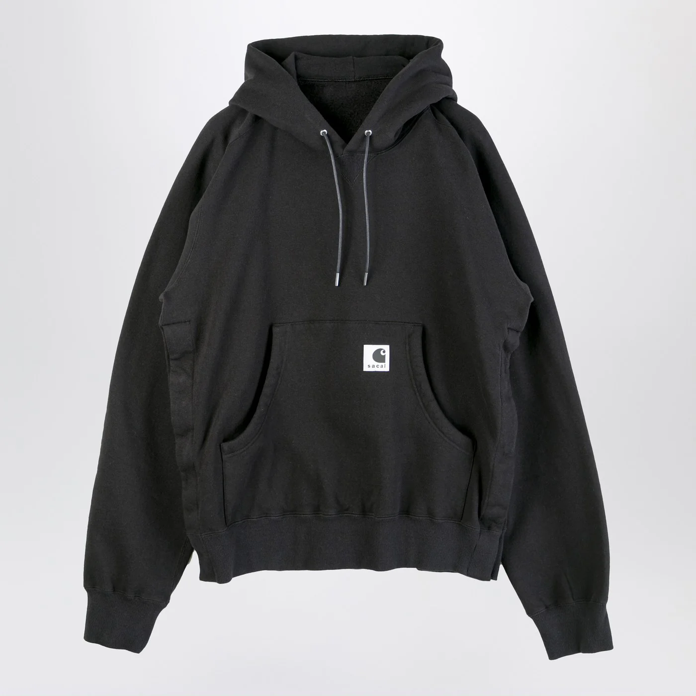 Sacai x Carhartt WIP Black cotton hoodie