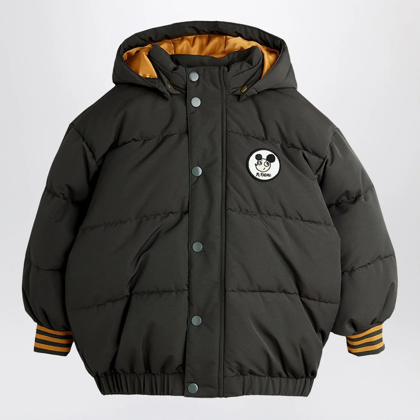 Mini Rodini Black Ritzratz patch puffer