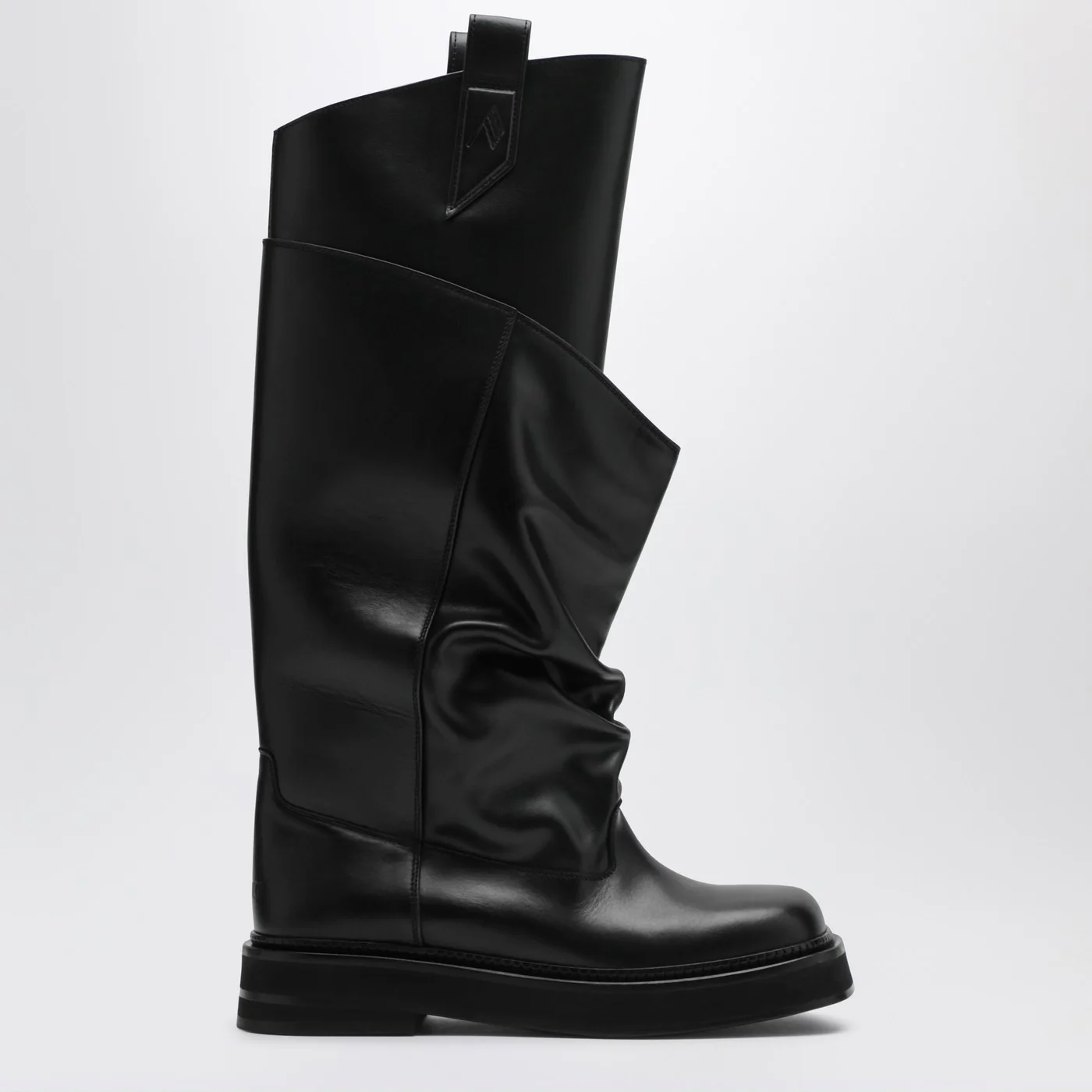 The Attico Black leather La Passeggiata boots