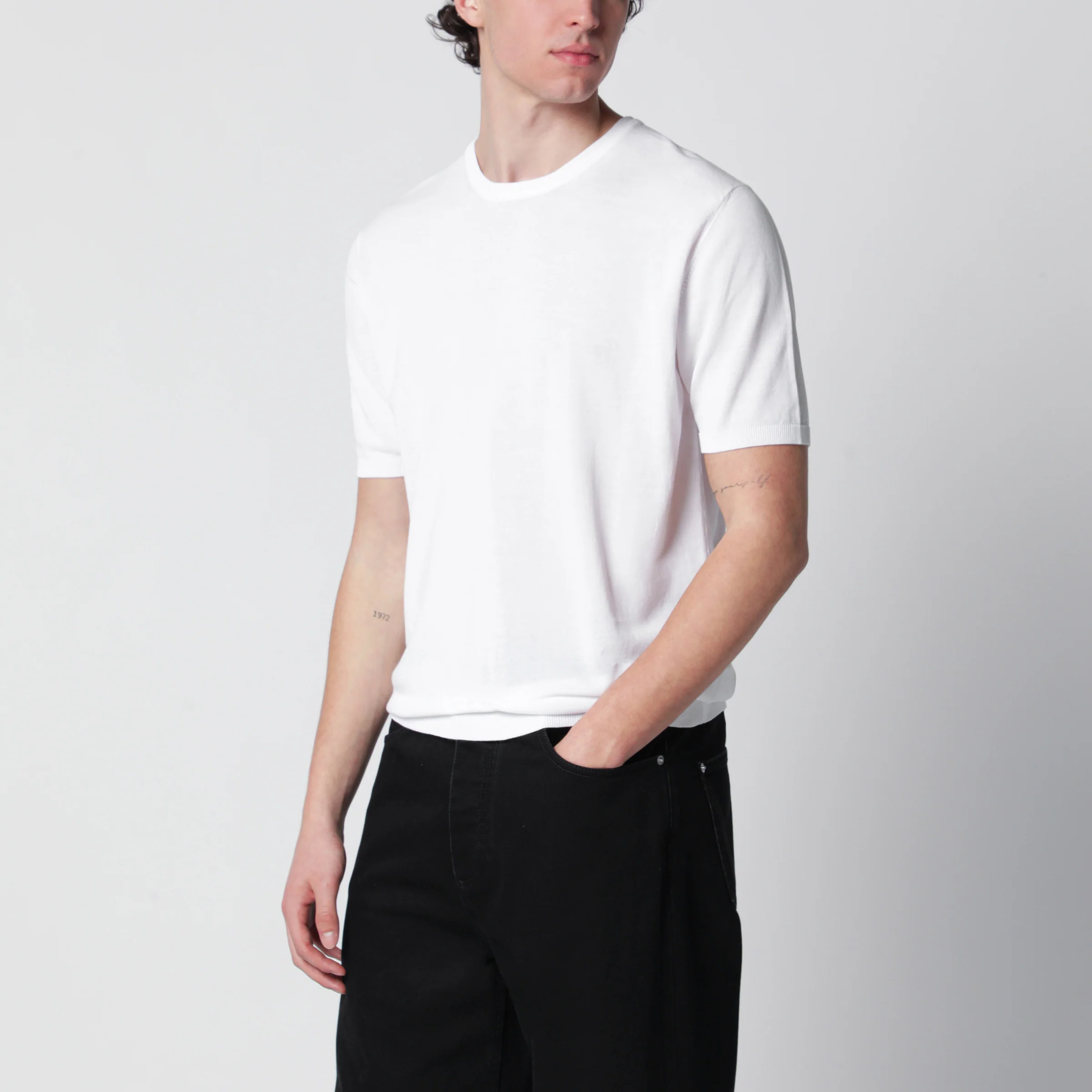 Roberto Collina White cotton sweater