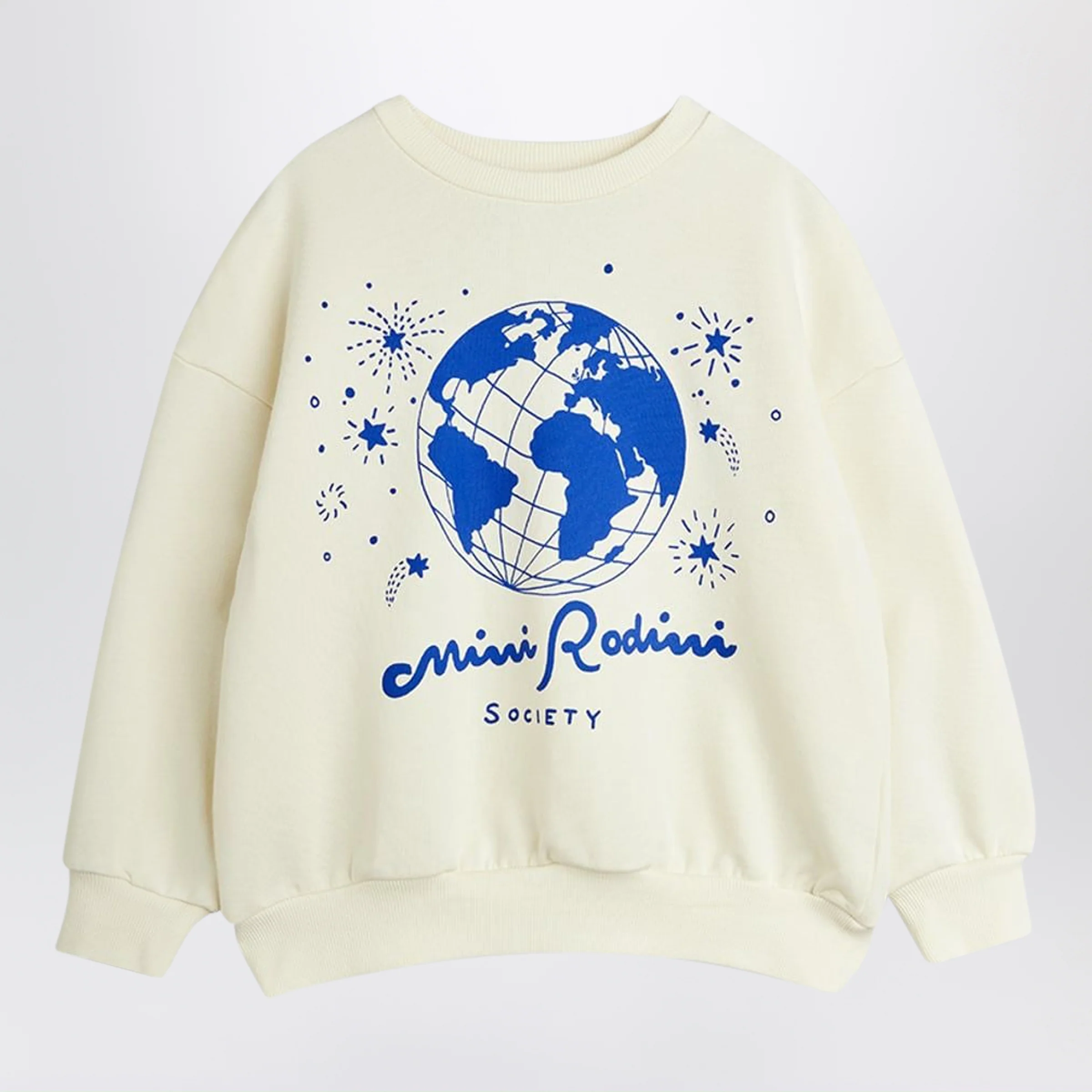 Mini Rodini White sweatshirt with logo print
