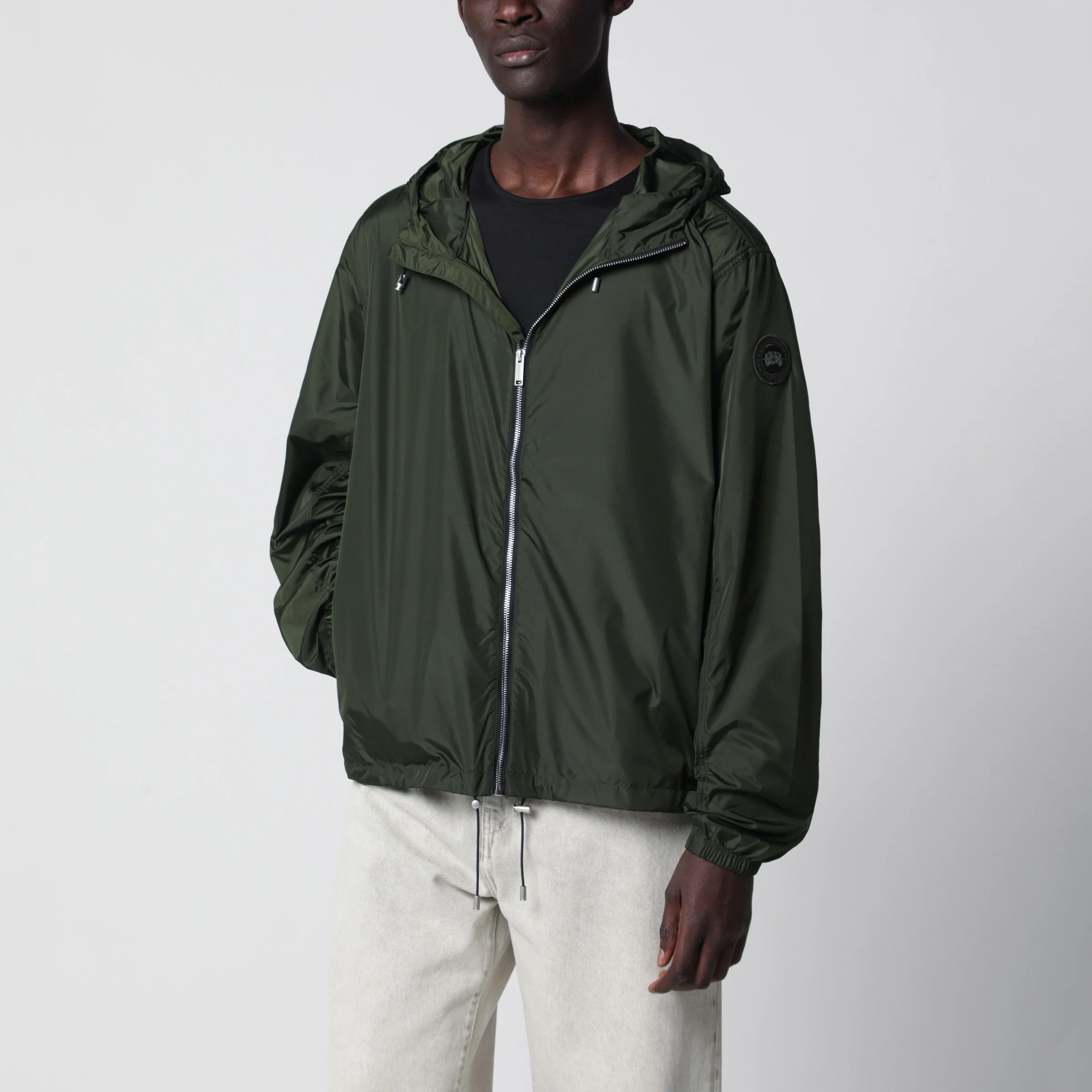 Canada Goose Drift khaki green hooded jacket