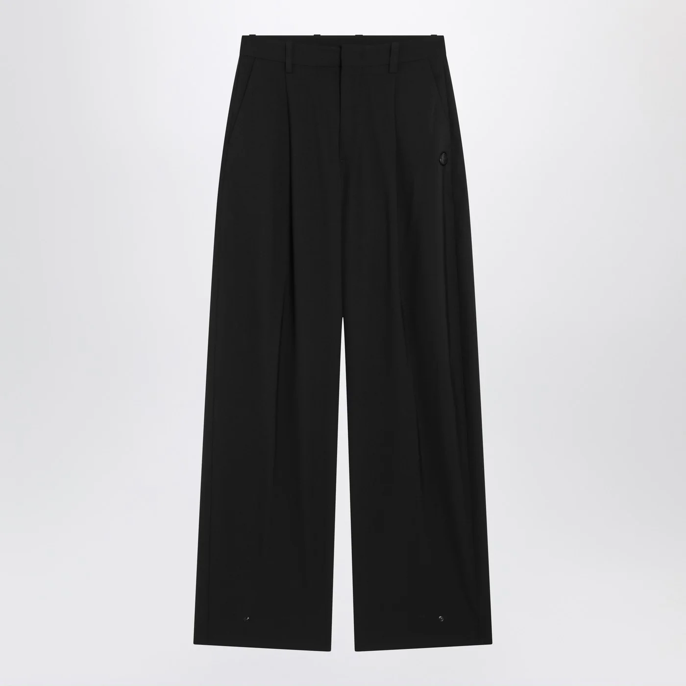 Moncler X Edward Enninful Black wool-blend trousers