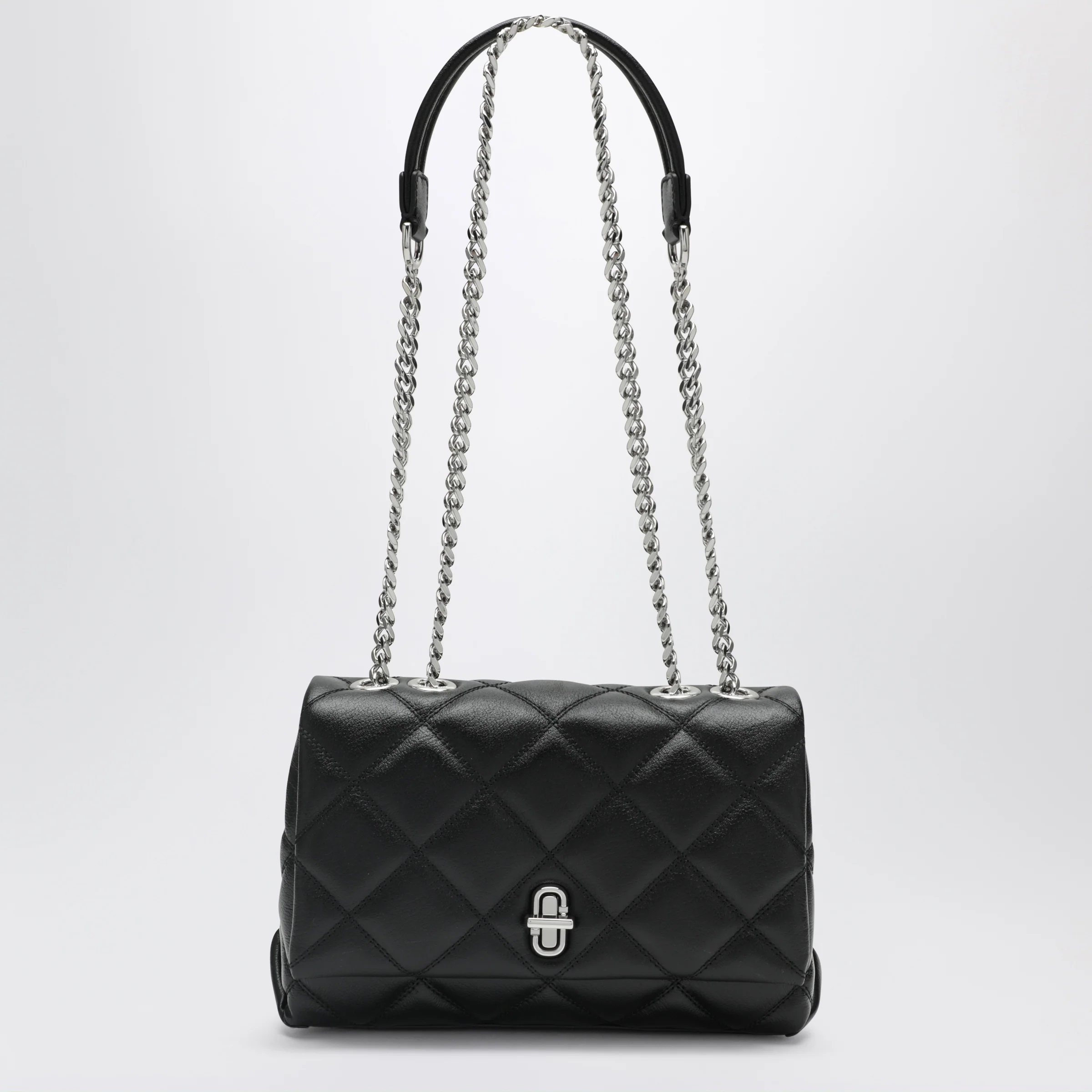 Marc Jacobs The Slim quilted shoulder bag with black chain