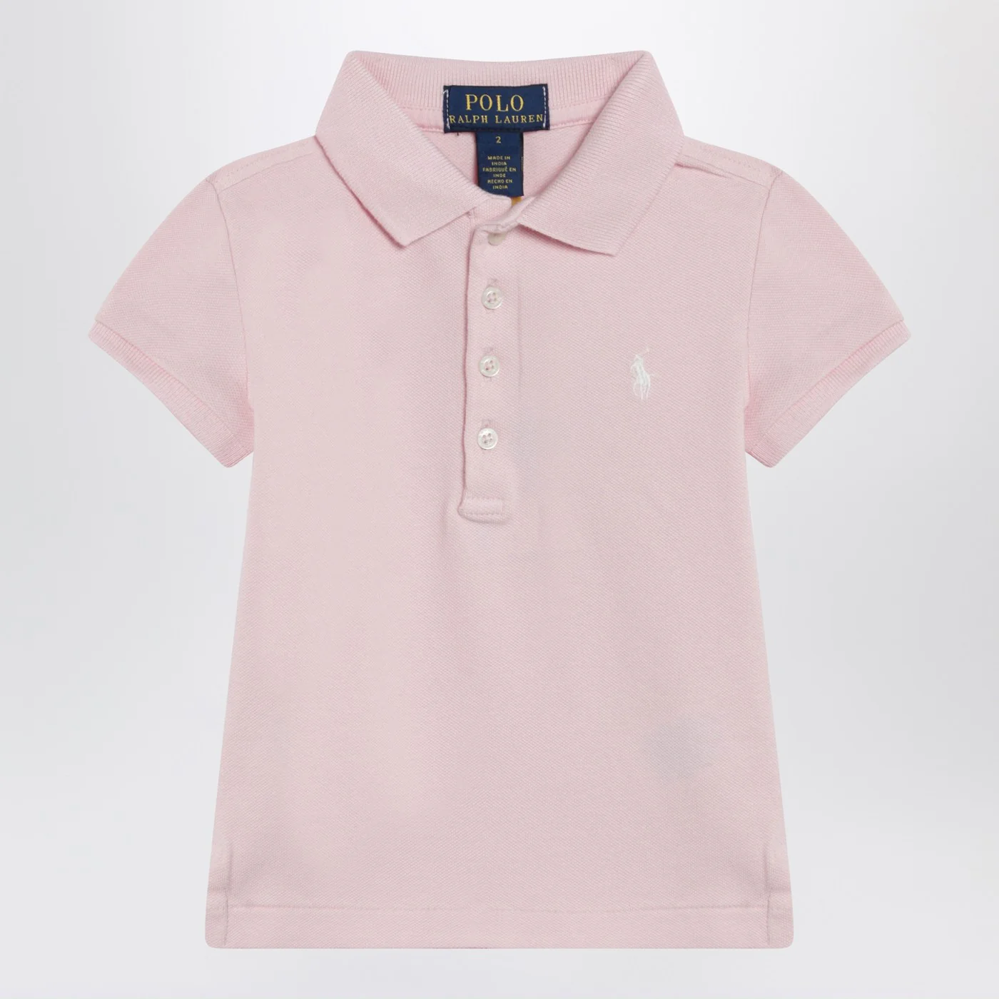 Polo Ralph Lauren Pink cotton polo shirt with embroidered logo