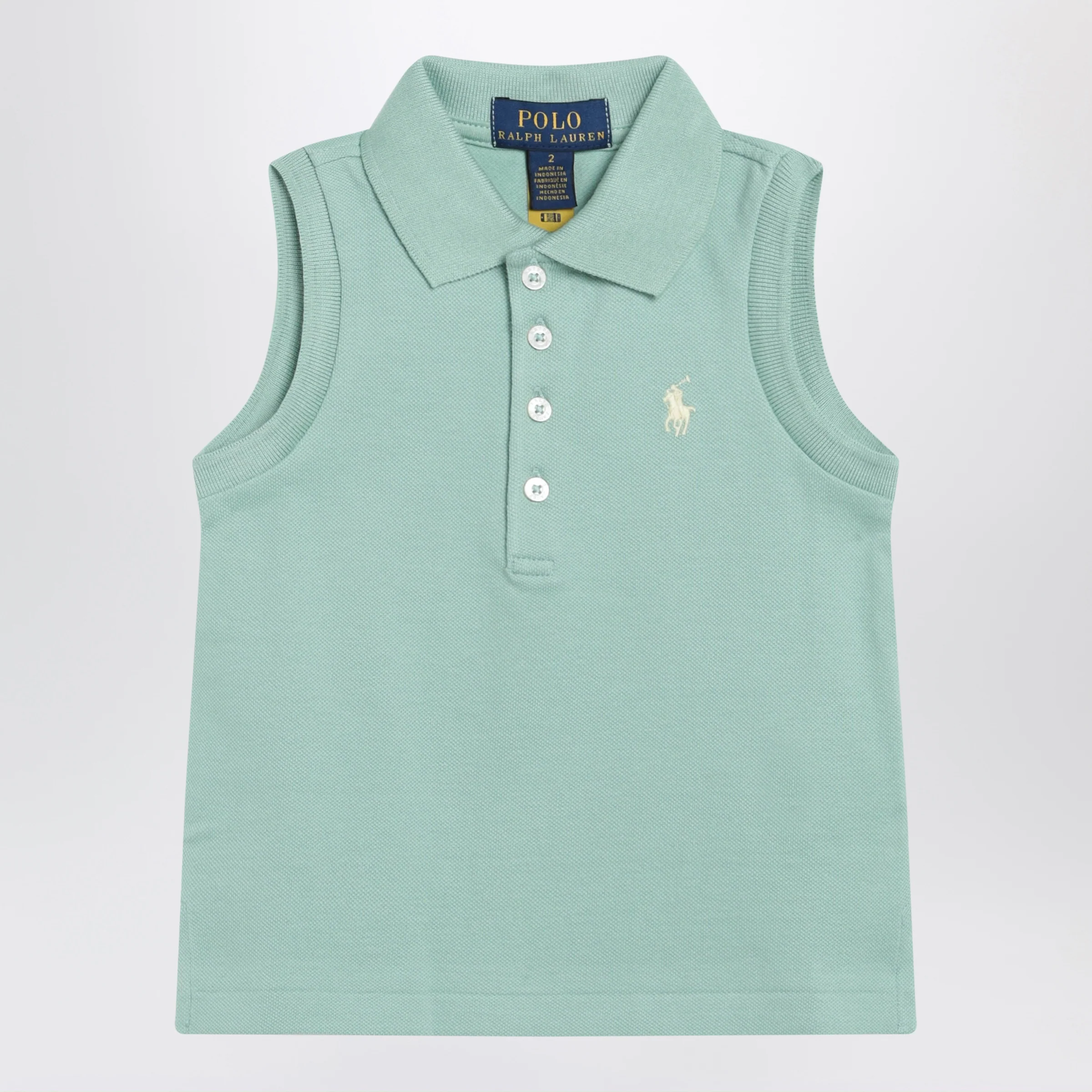 Polo Ralph Lauren Aquamarine sleeveless cotton polo