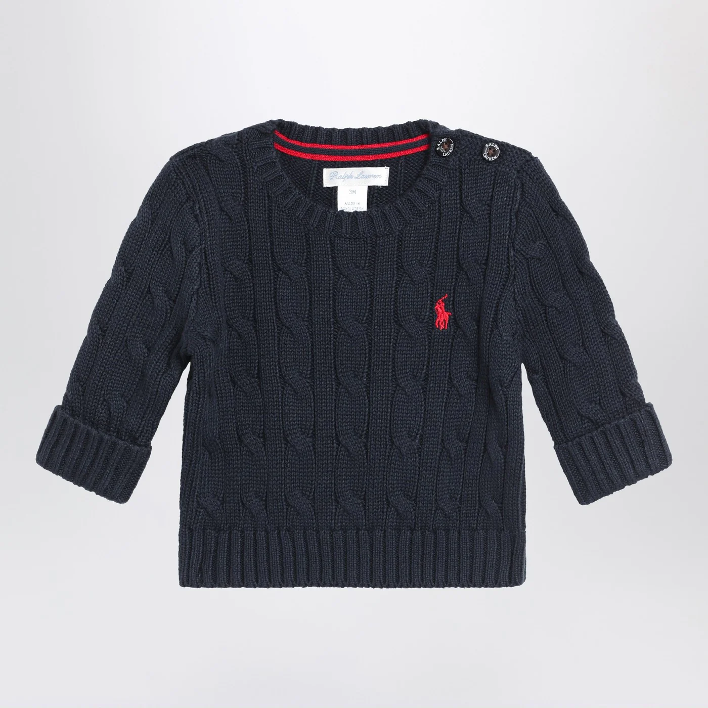 Polo Ralph Lauren Navy blue cable-knit cotton sweater