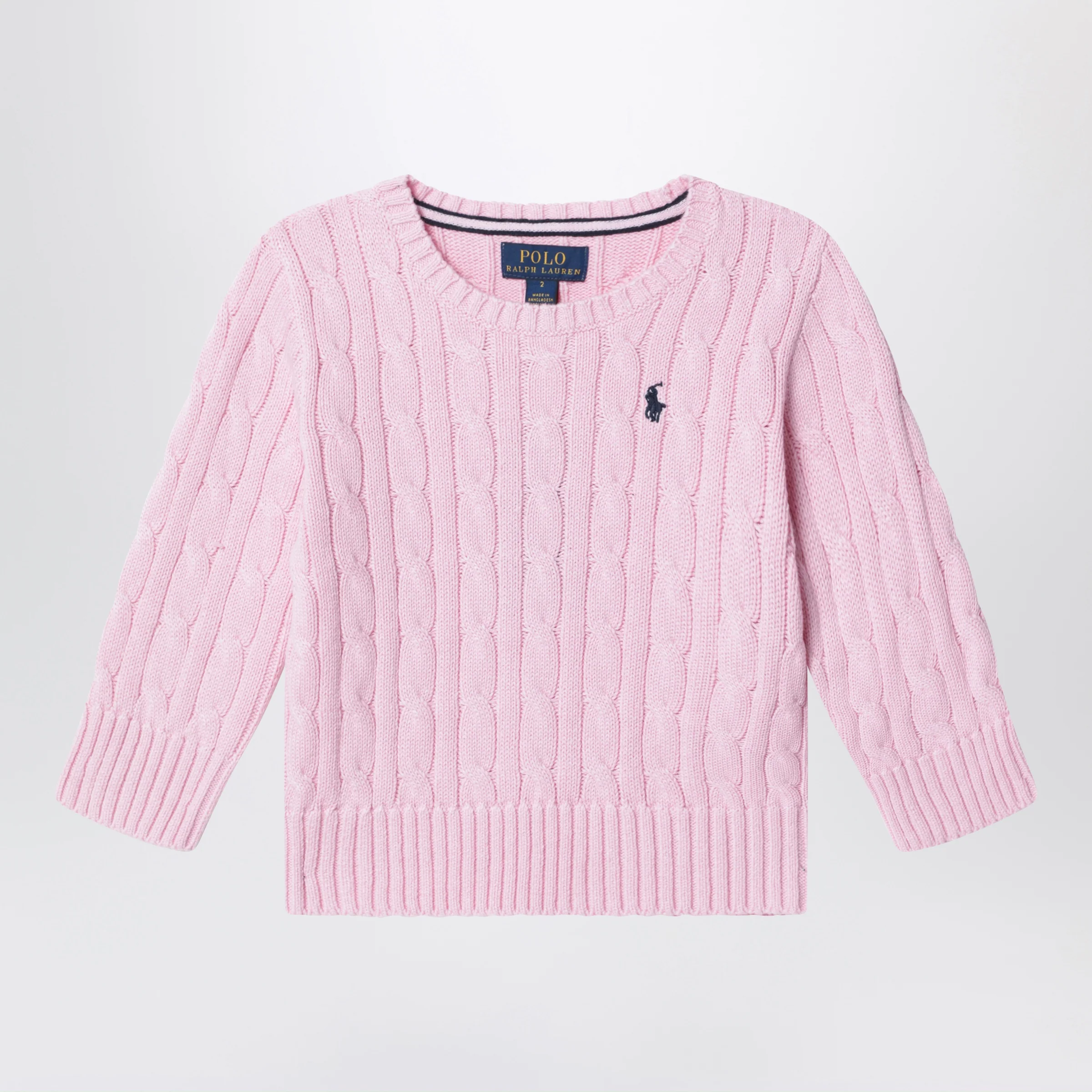 Polo Ralph Lauren Pink cable-knit cotton sweater