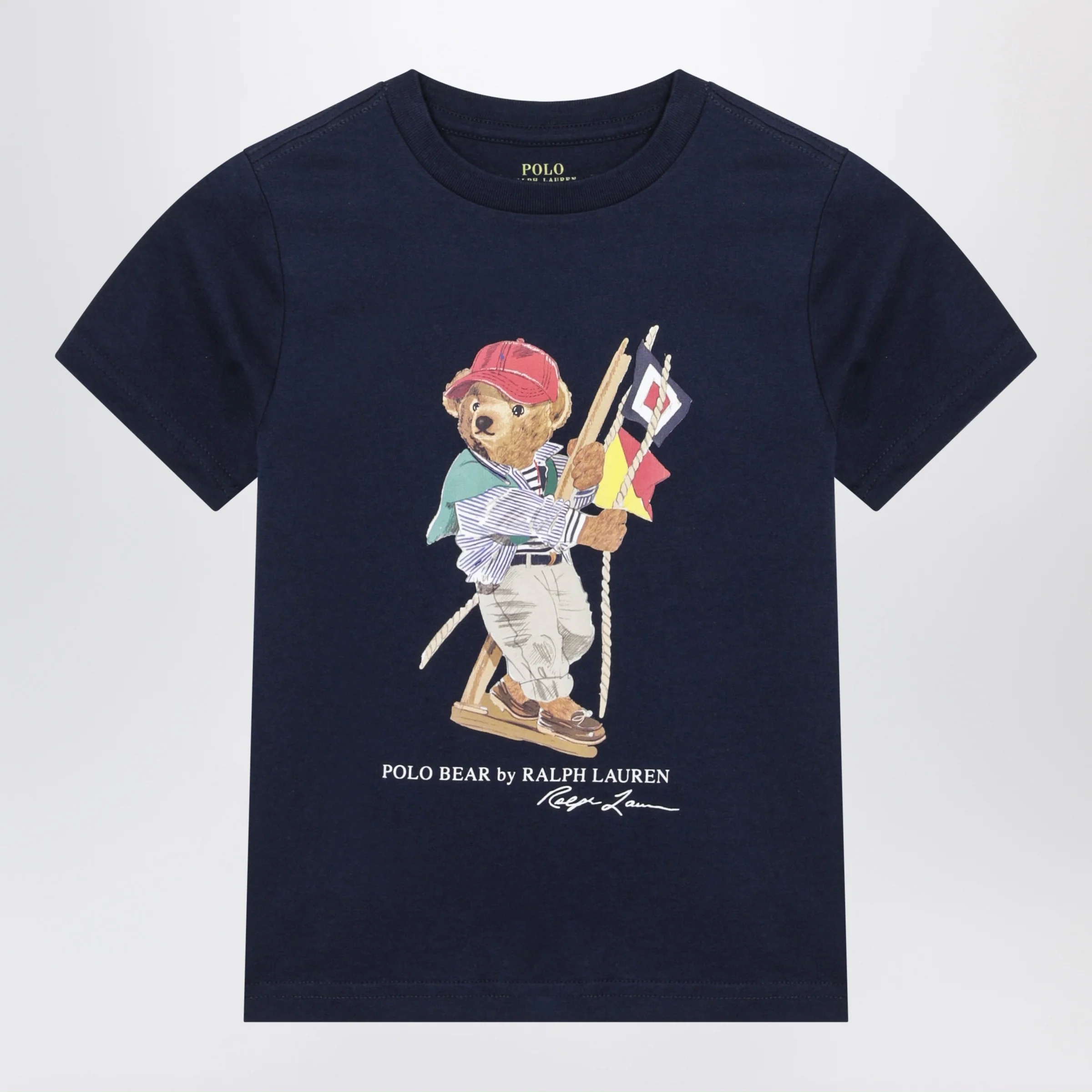 Polo Ralph Lauren Navy blue Polo Bear cotton T-shirt