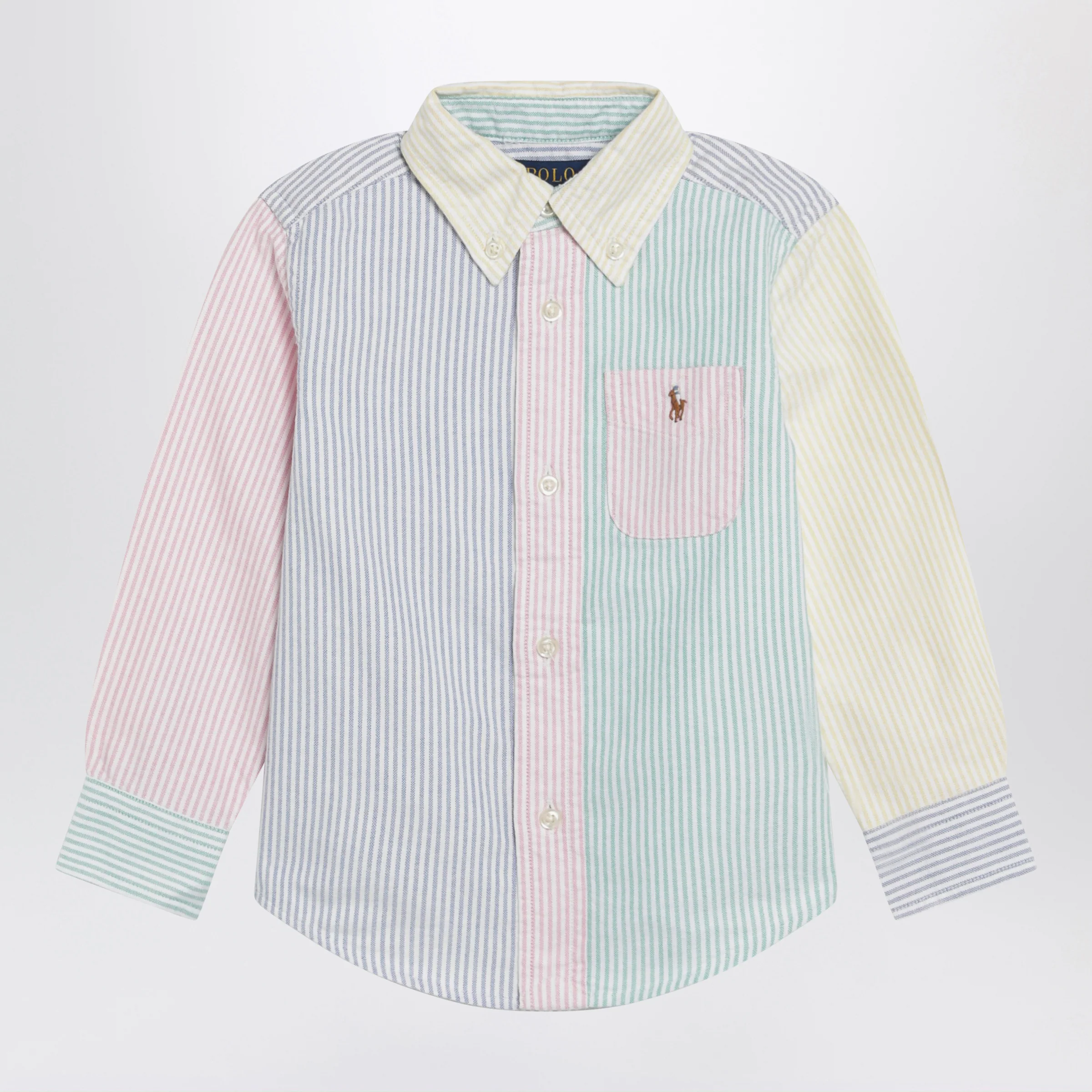 Polo Ralph Lauren Colour-block striped button-down shirt