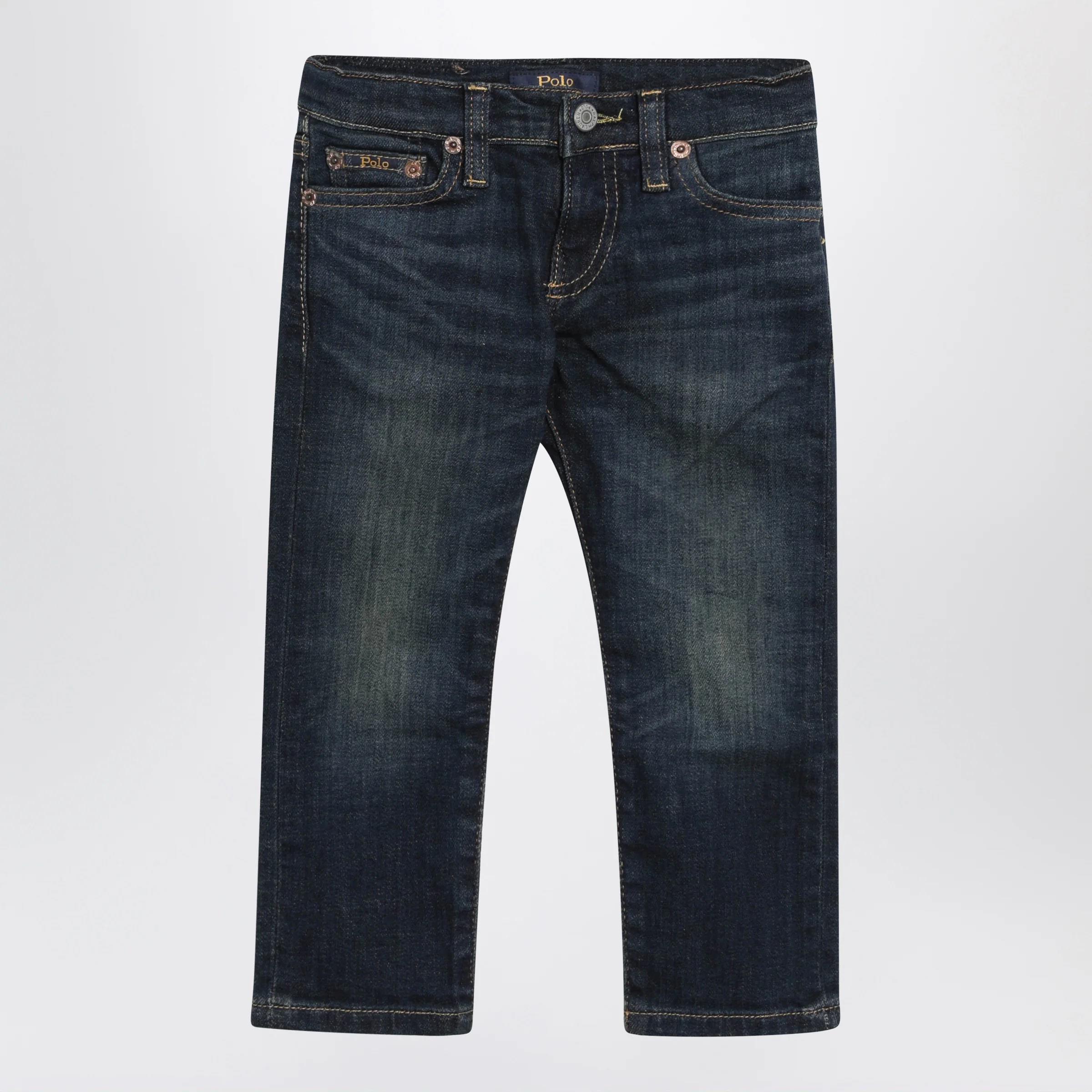 Polo Ralph Lauren Dark blue washed-effect jeans