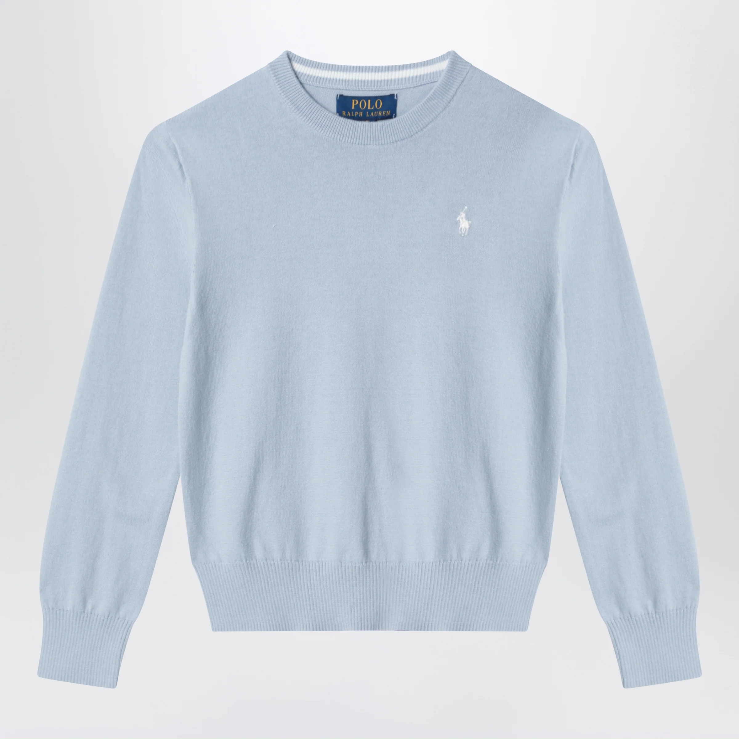 Polo Ralph Lauren Light blue cotton crew-neck sweater