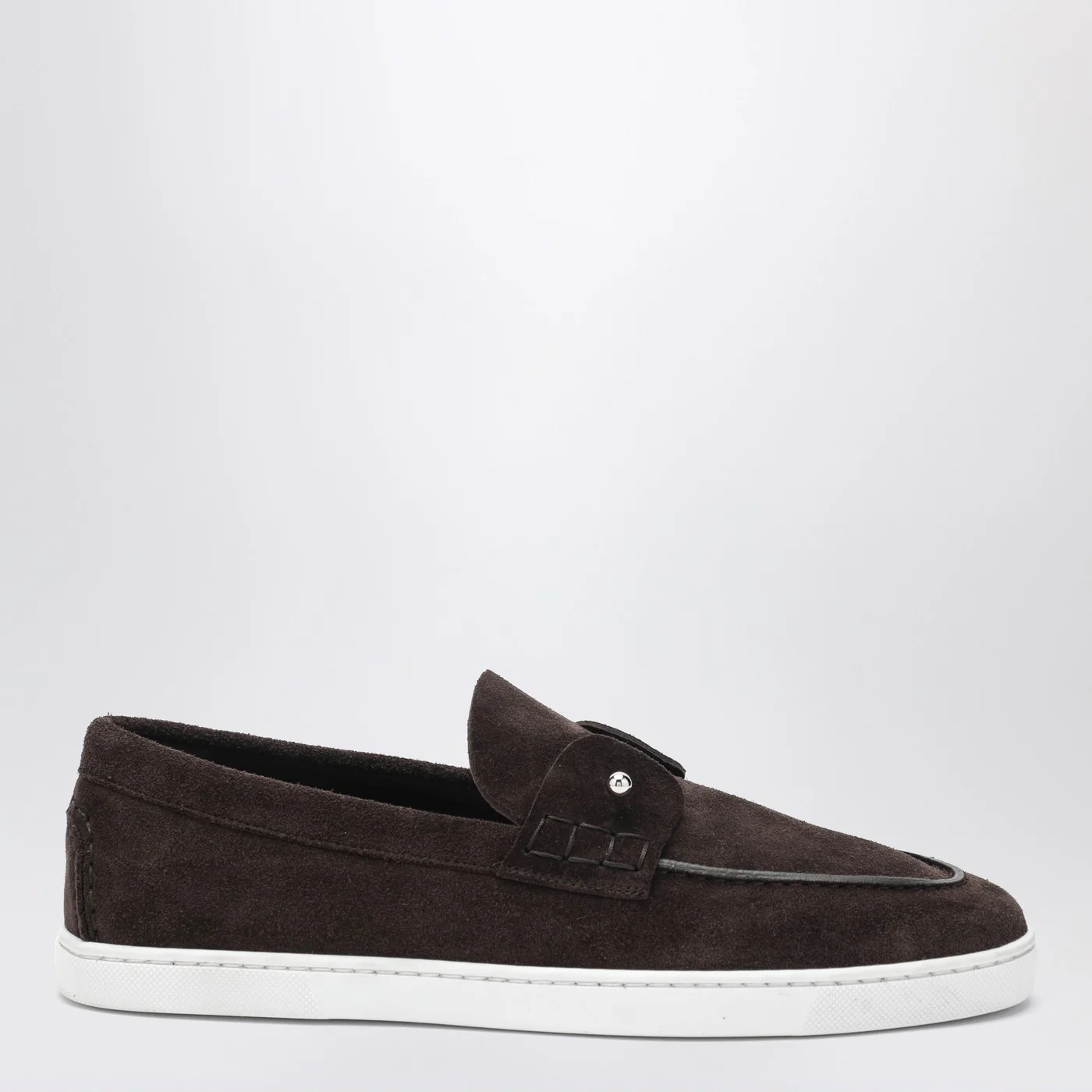 Christian Louboutin Chambeliboat loafers in Coffee-Coloured Suede