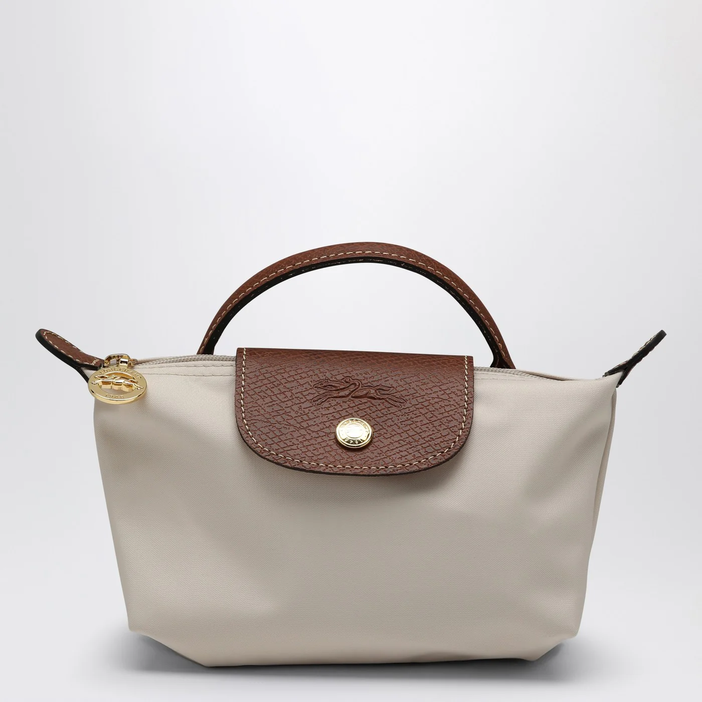 Longchamp Le Pliage Original papaer-coloured clutch bag