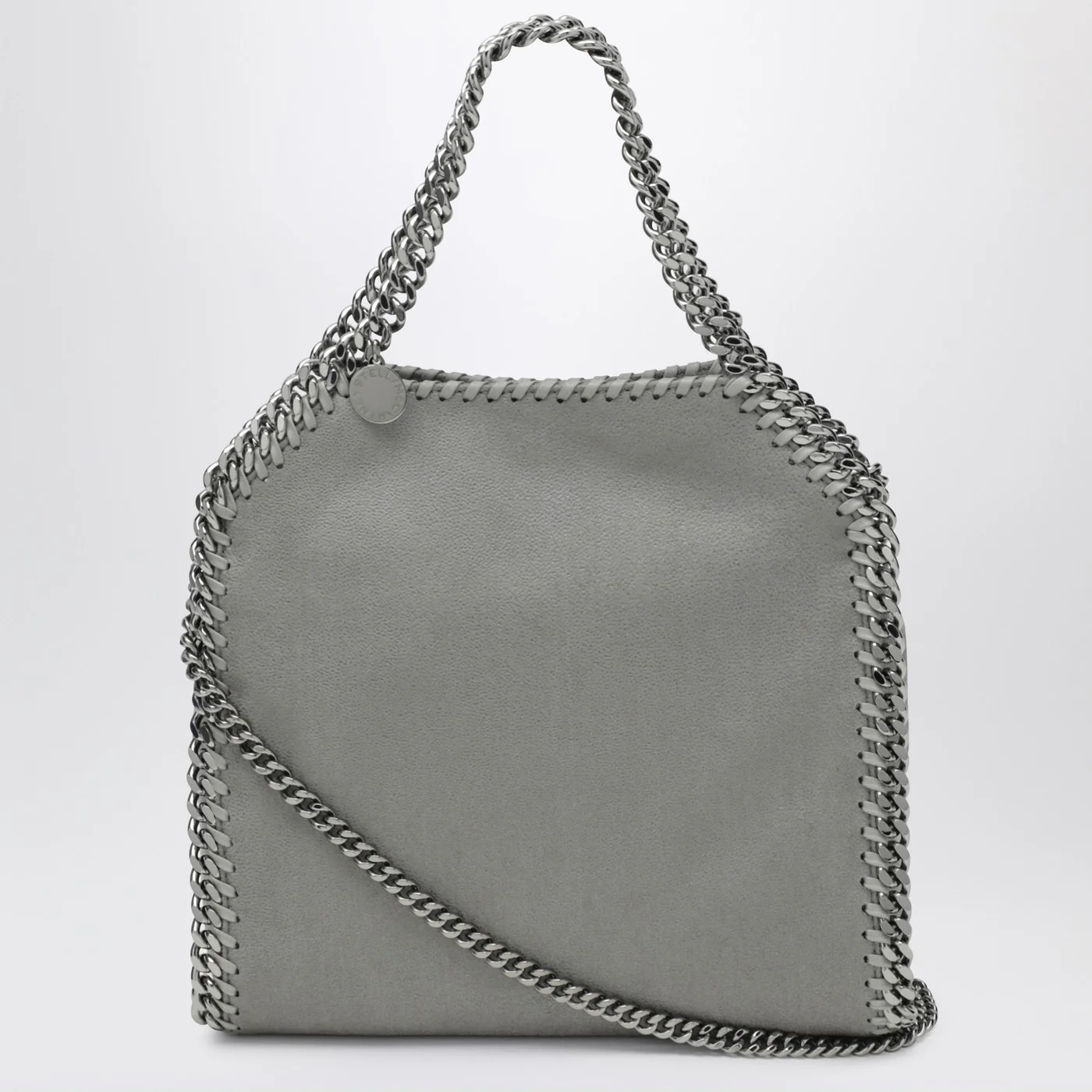 Stella McCartney Mini Falabella tote bag in light grey