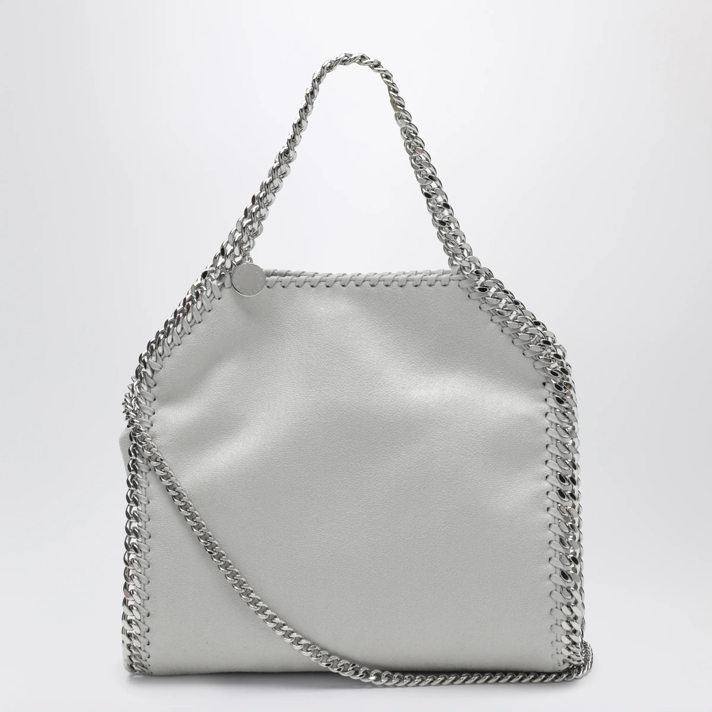 Stella McCartney Pearl grey Falabella mini tote bag