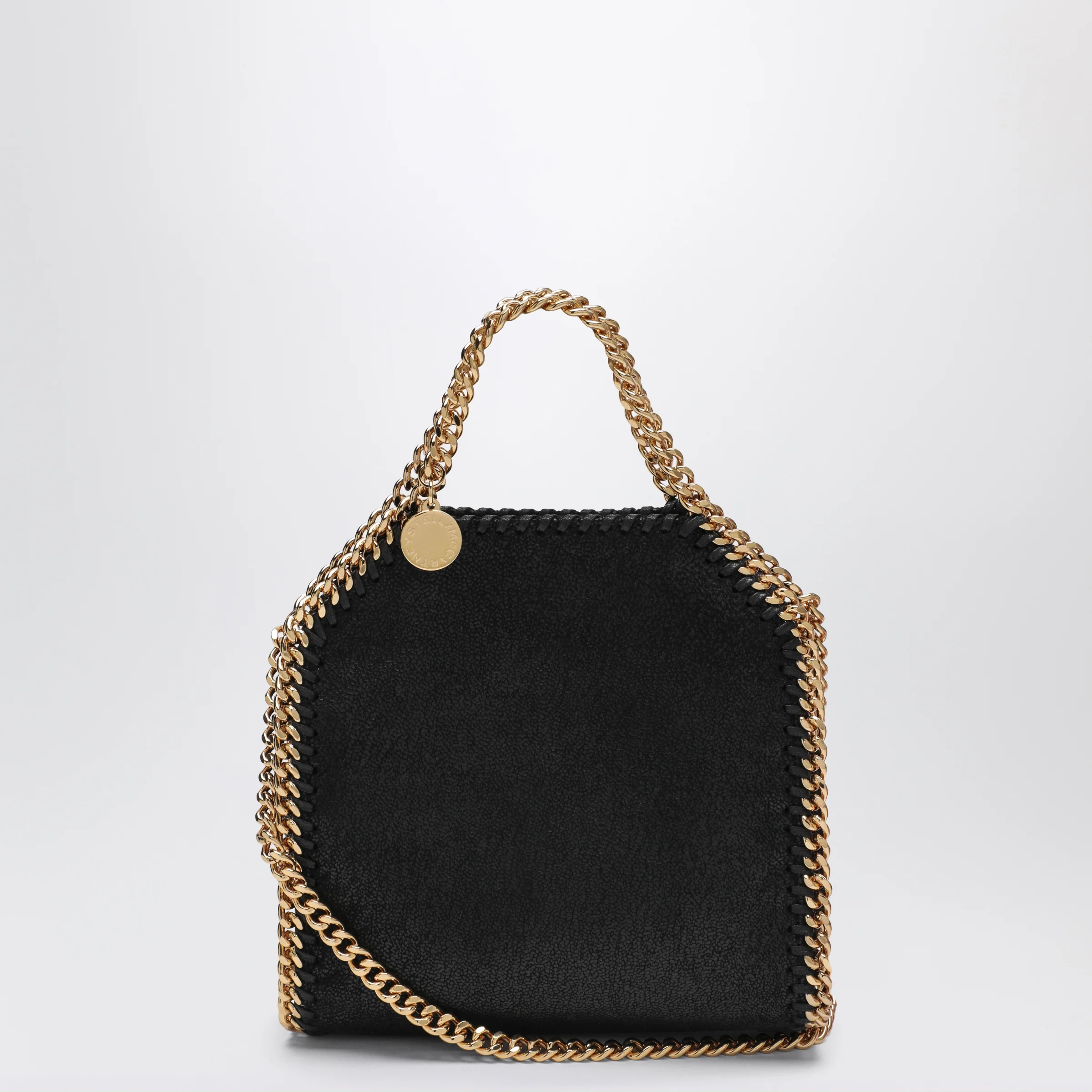 Stella McCartney Black Falabella Tote bag micro