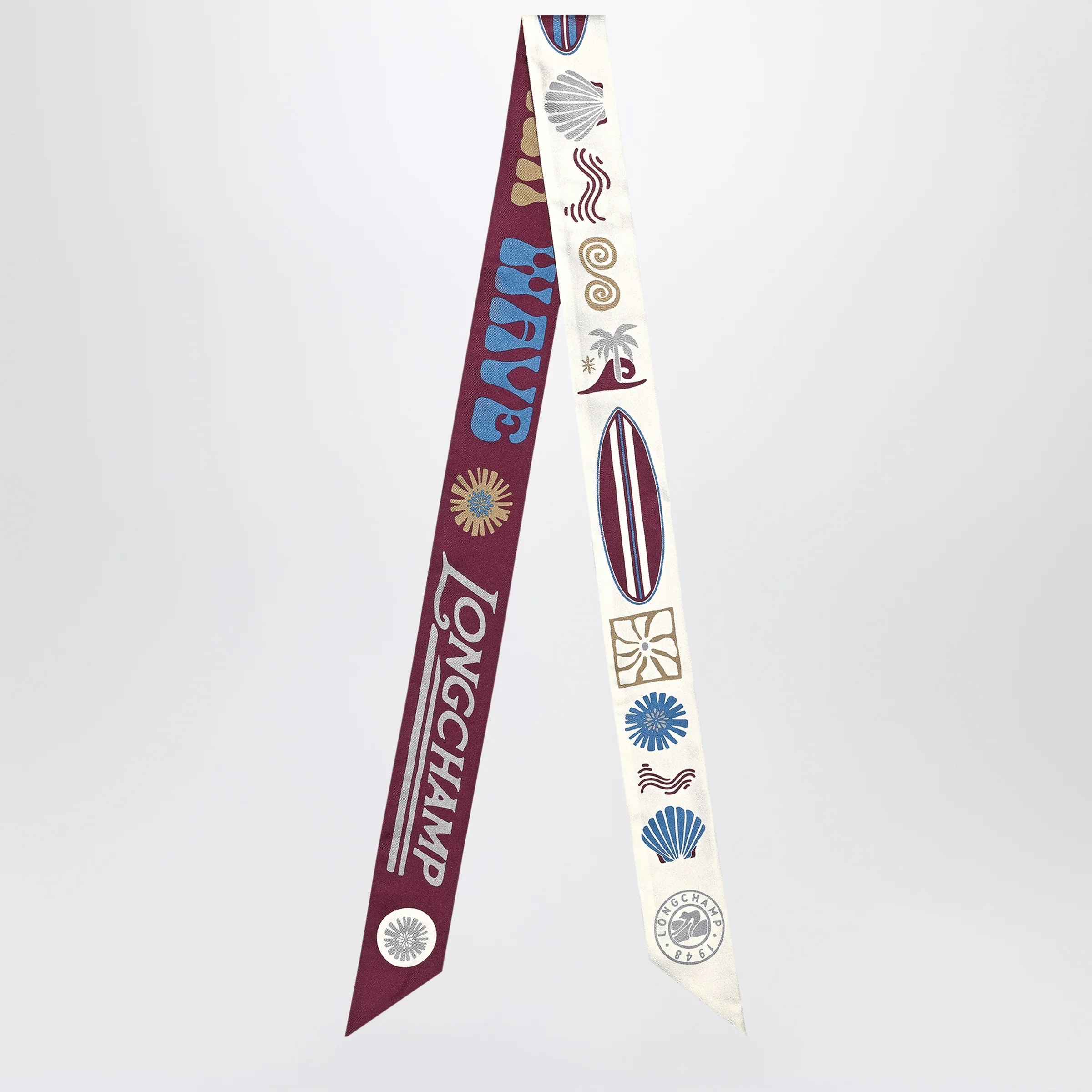 Longchamp Catch The Parisian Wave headband burgundy