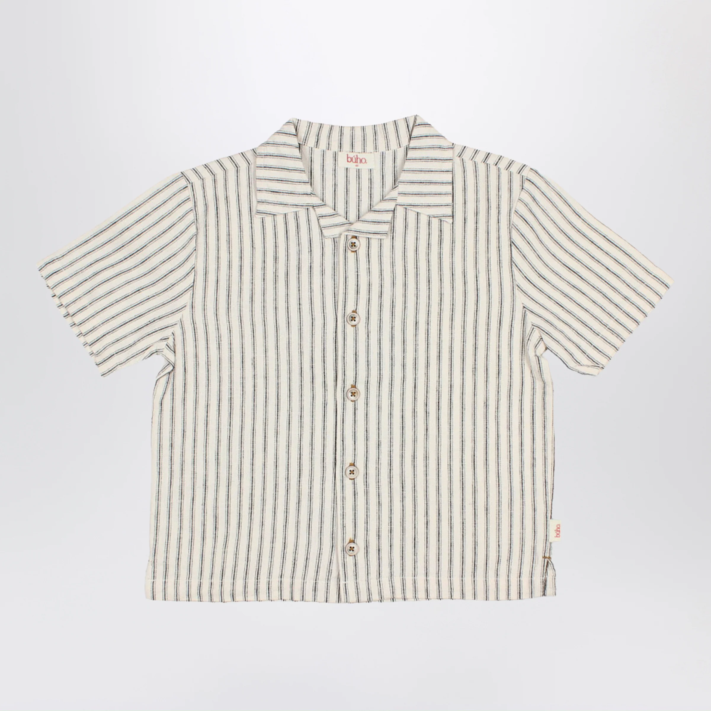 Búho Striped linen blend shirt