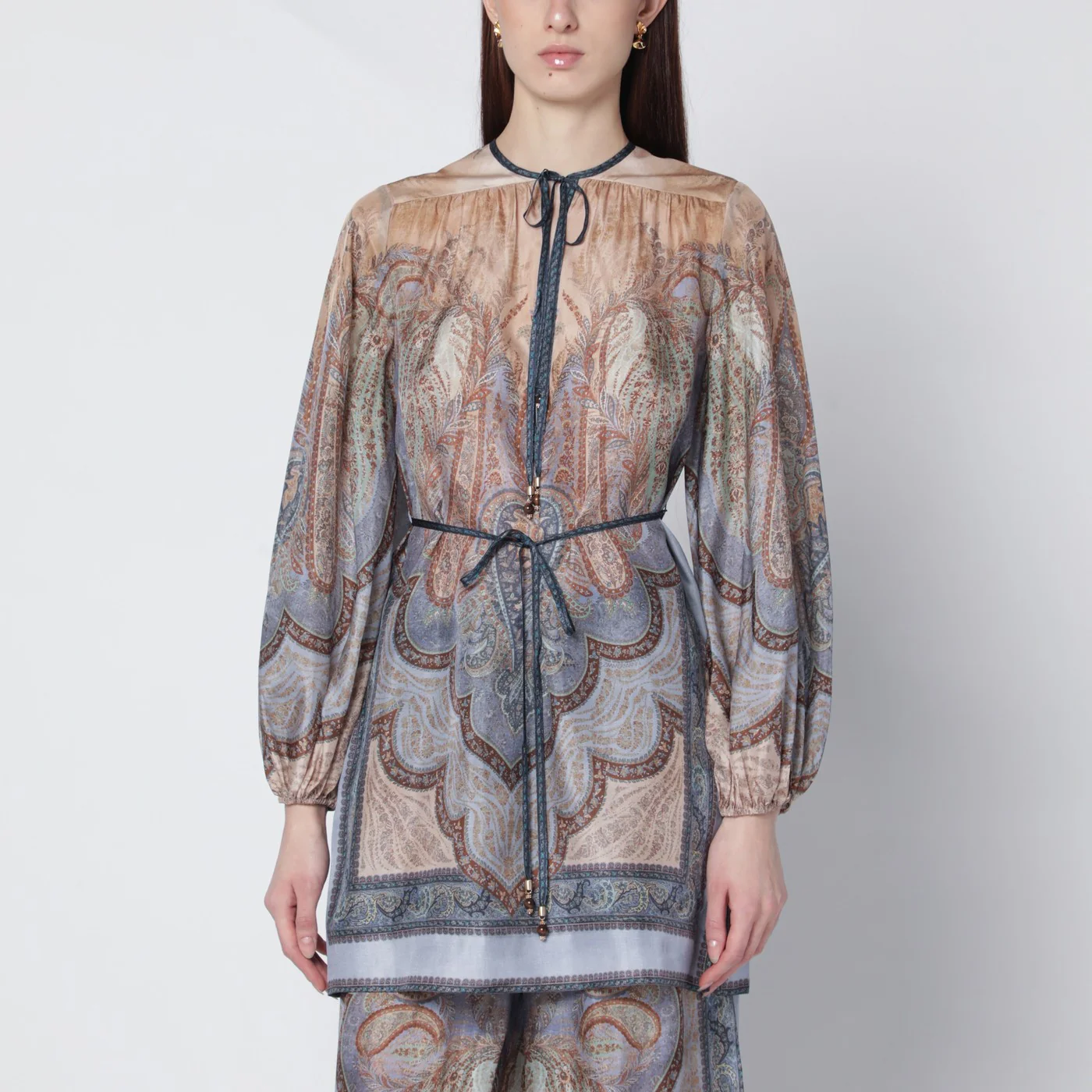 ZIMMERMANN Wanderlust blouse with tapestry print