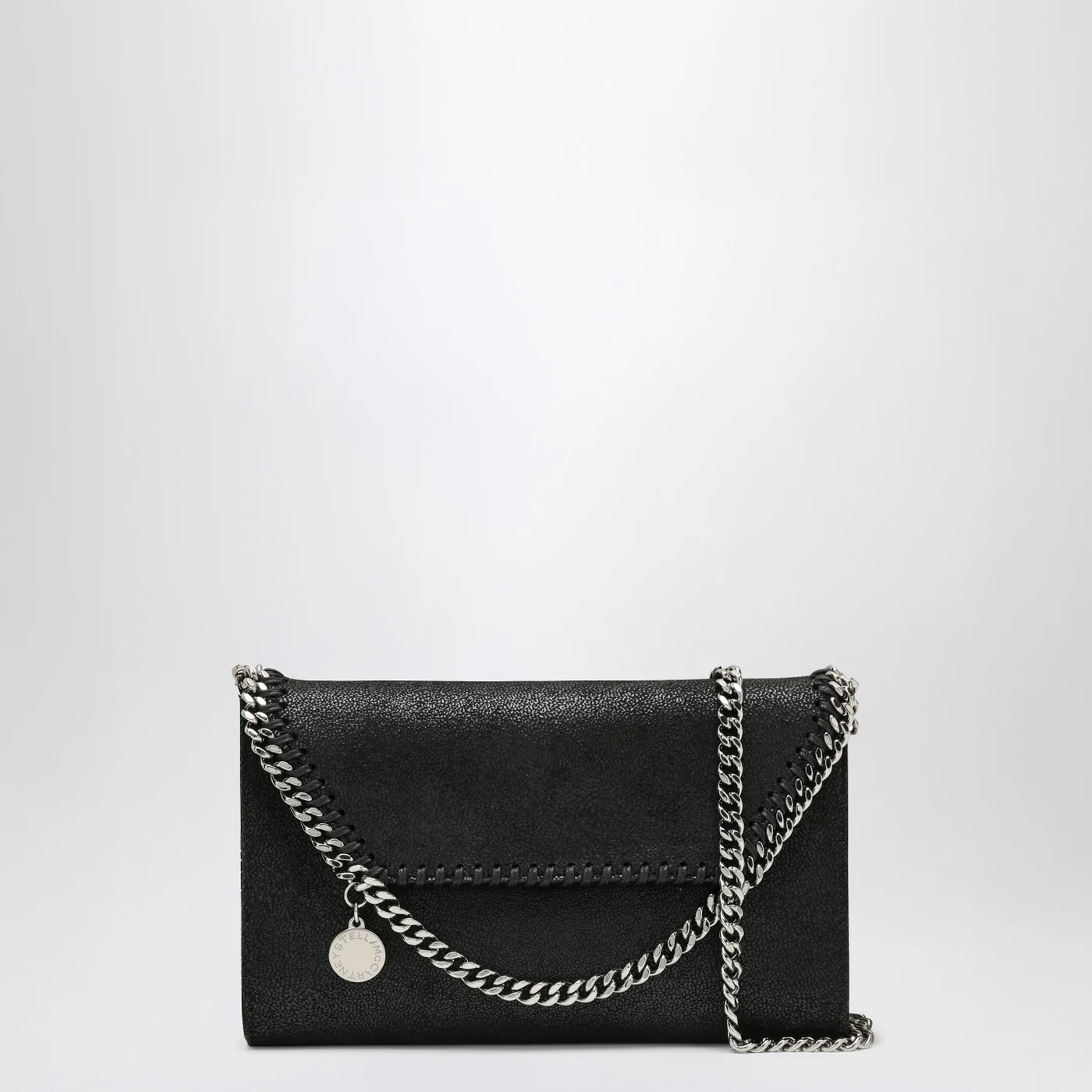 Stella McCartney Falabella crossbody wallet bag in black