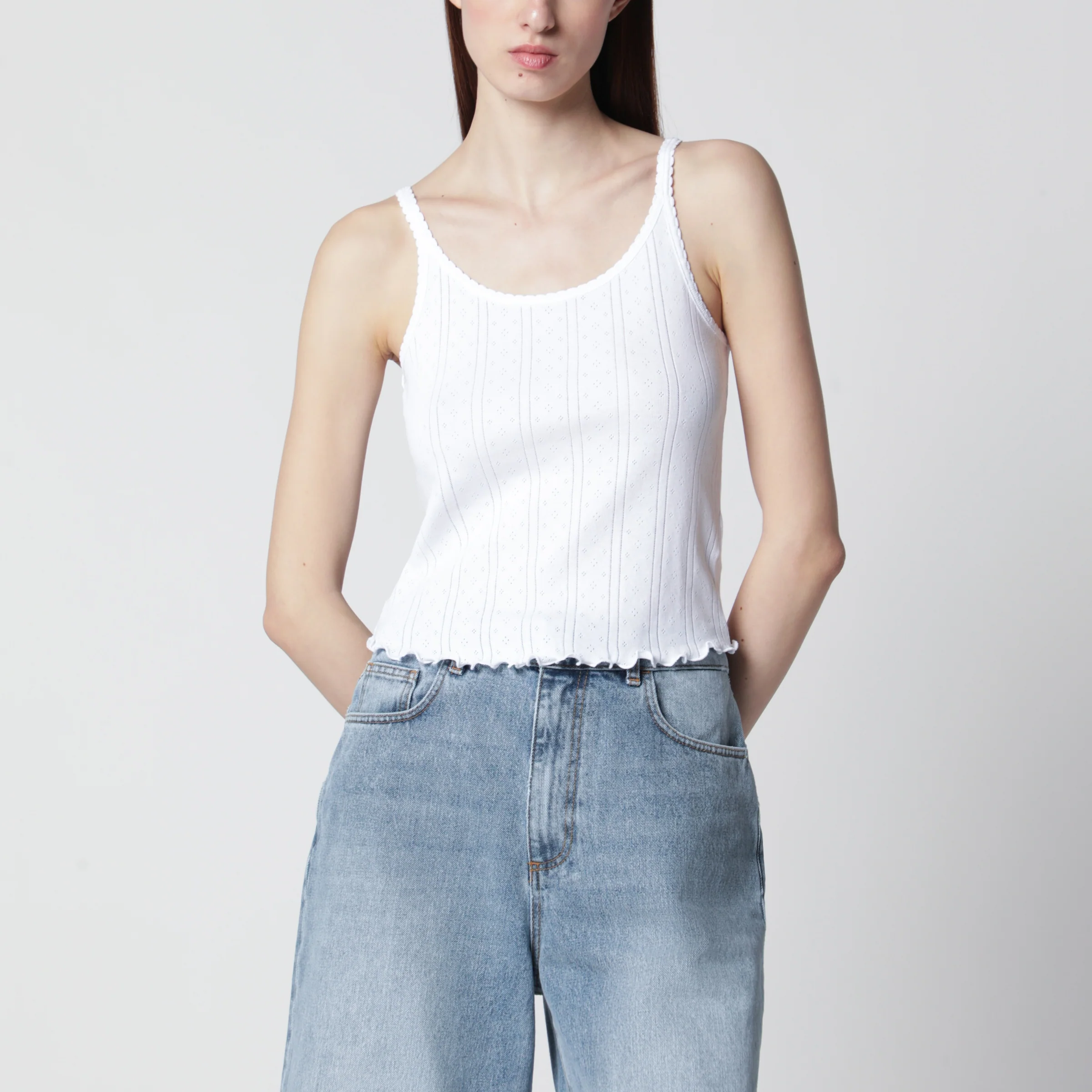 Róhe White organic cotton tank top