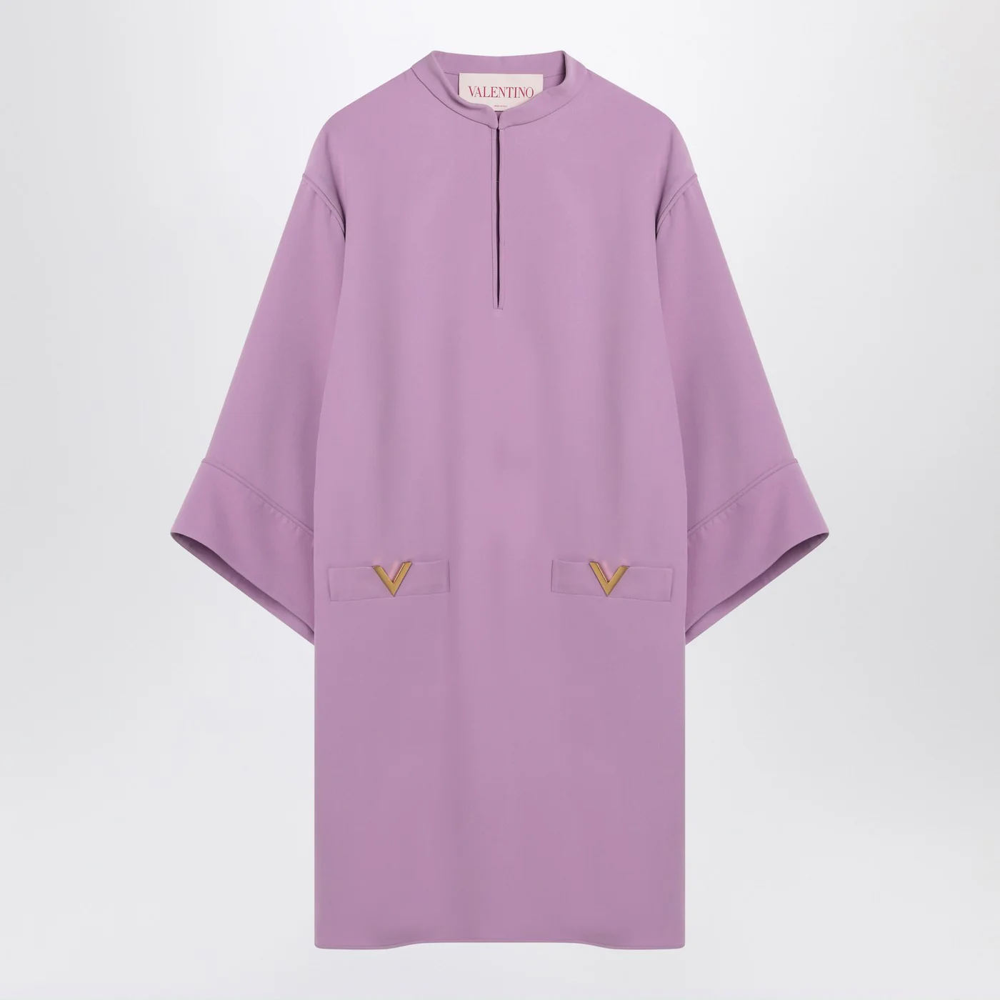 Valentino Lilac silk mini dress