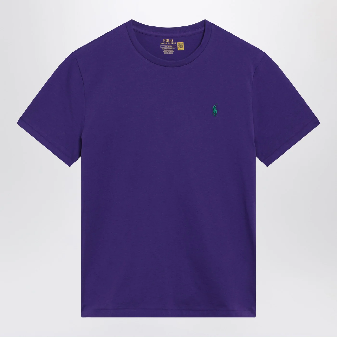 Polo Ralph Lauren Purple Custom Slim-Fit cotton T-shirt