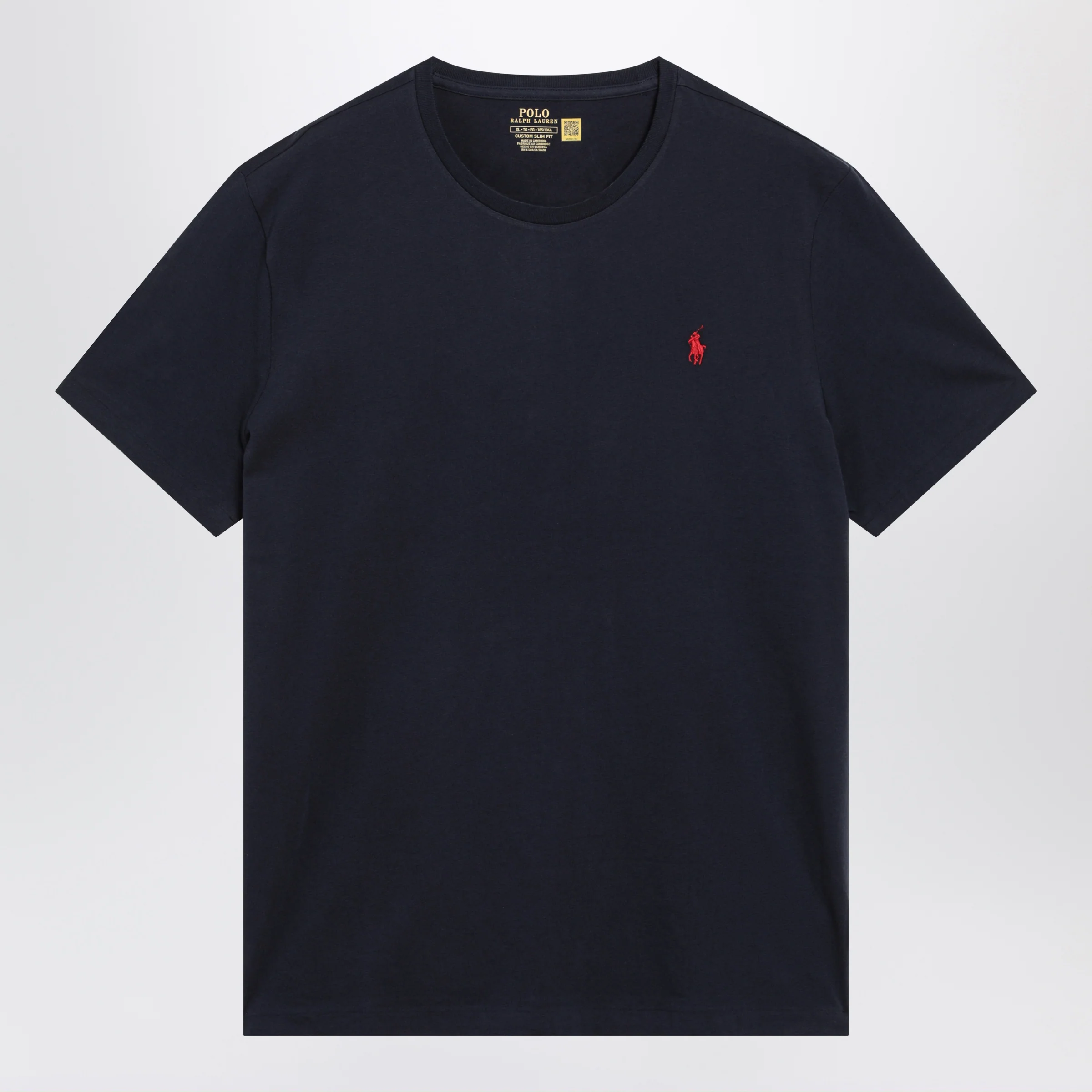 Polo Ralph Lauren T-shirt blue in cotton Custom Slim-Fit