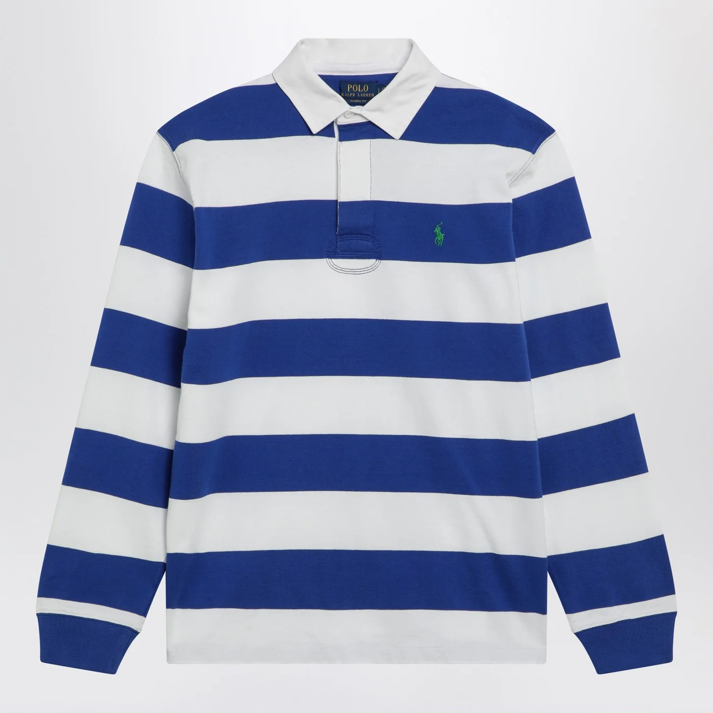 Polo Ralph Lauren White/blue striped Classic Fit polo shirt