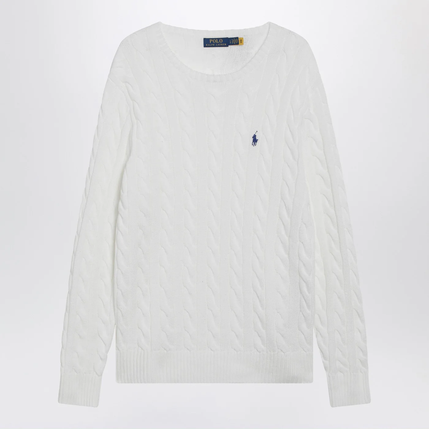 Polo Ralph Lauren White cable-knit cotton sweater