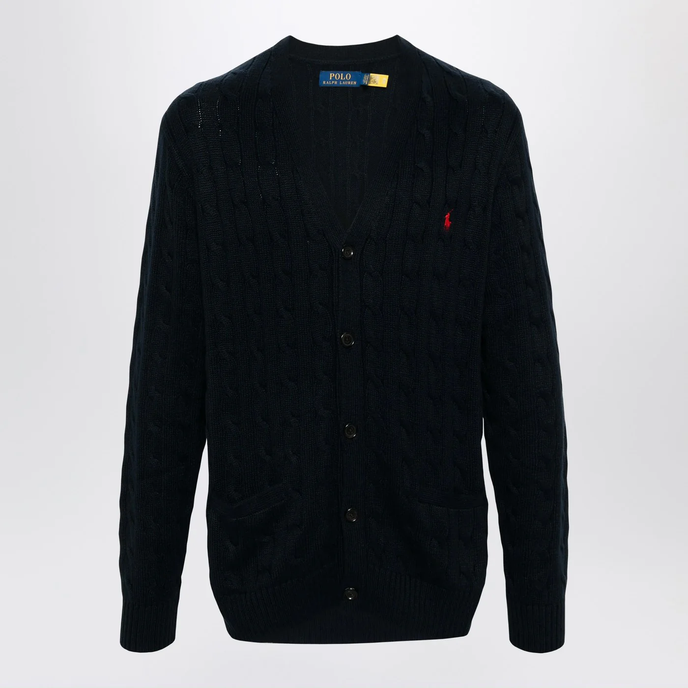 Polo Ralph Lauren Navy blue cable-knit cotton cardigan