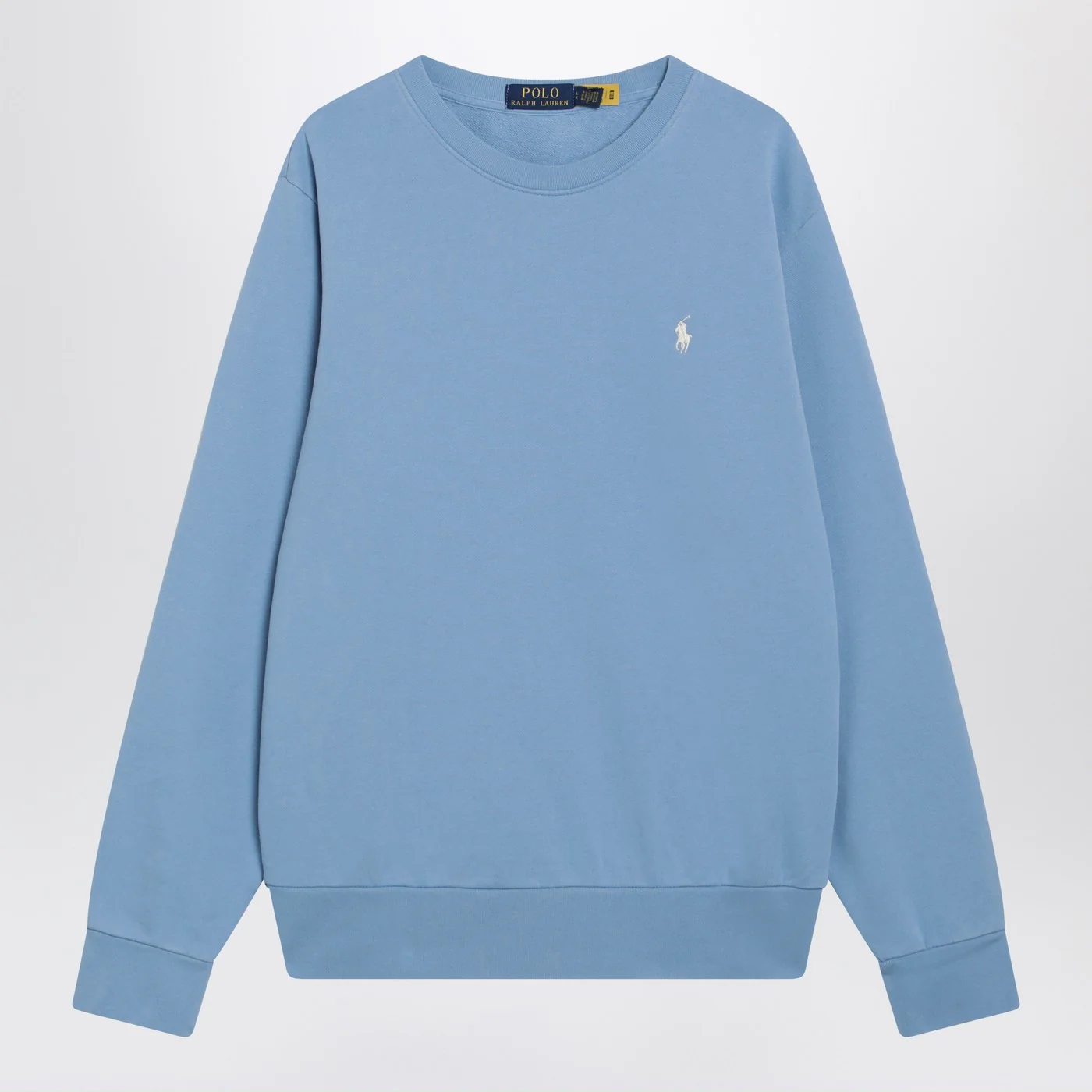 Polo Ralph Lauren Light blue cotton crew-neck sweatshirt