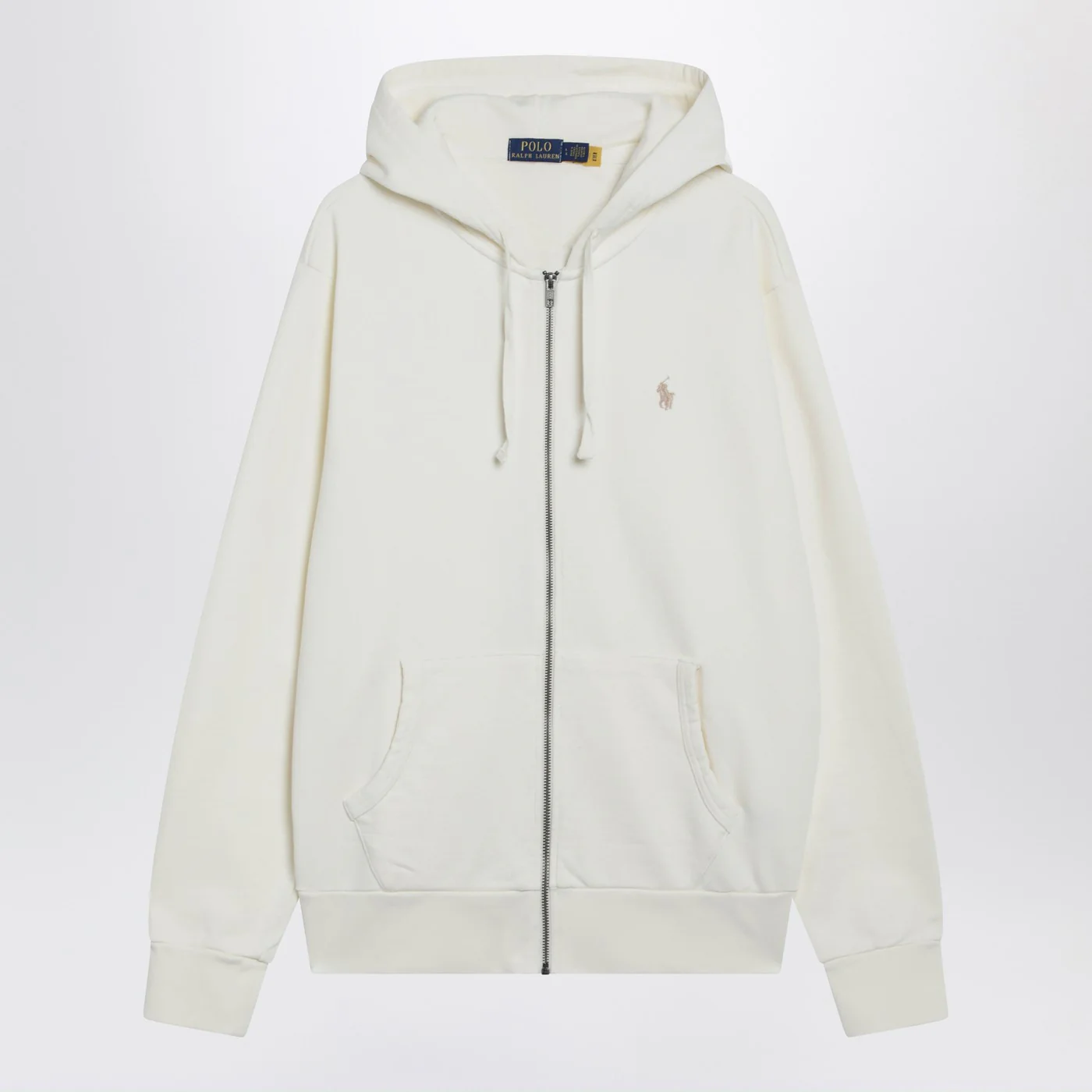 Polo Ralph Lauren Ivory cotton zip-up sweatshirt