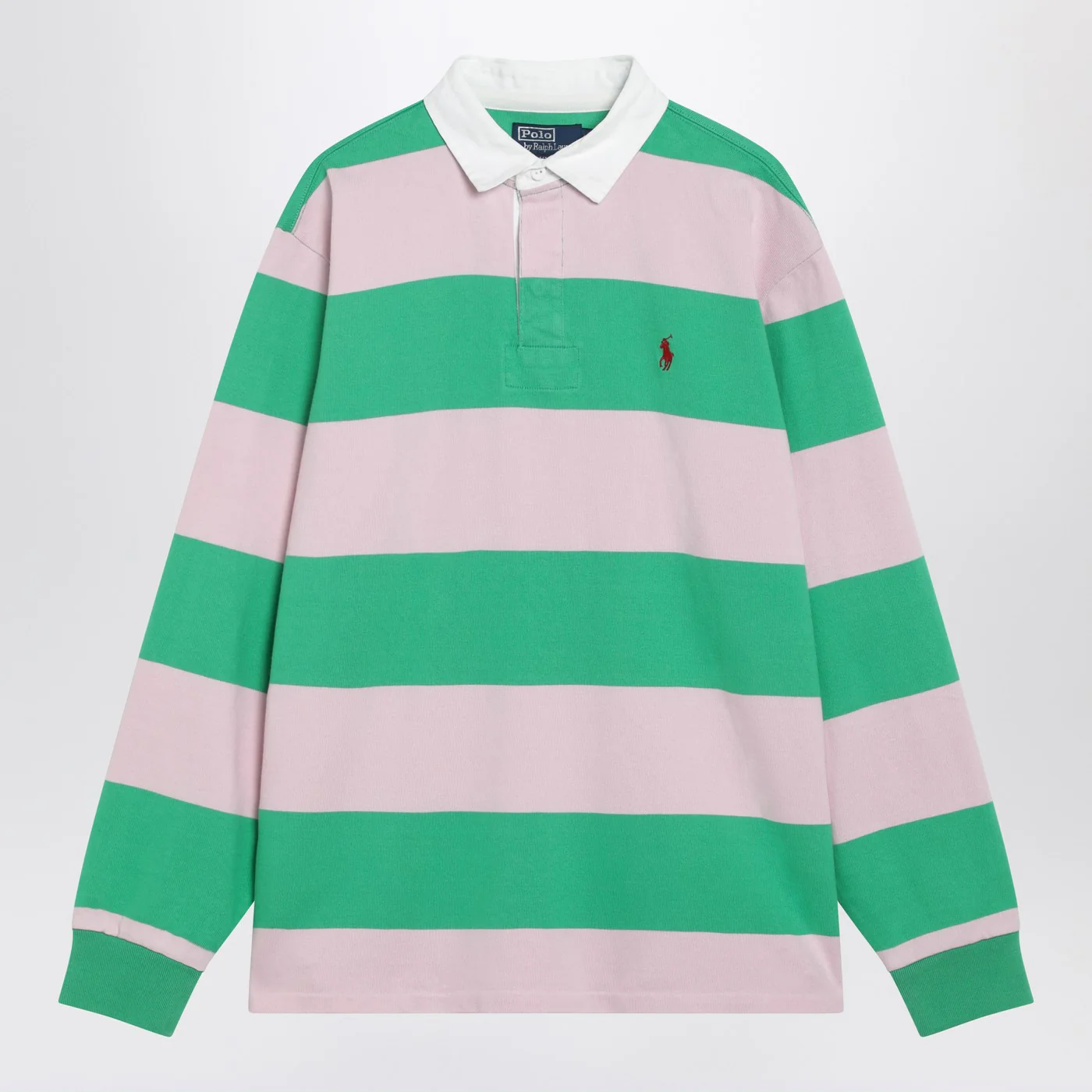 Polo Ralph Lauren Pink/emerald green striped polo