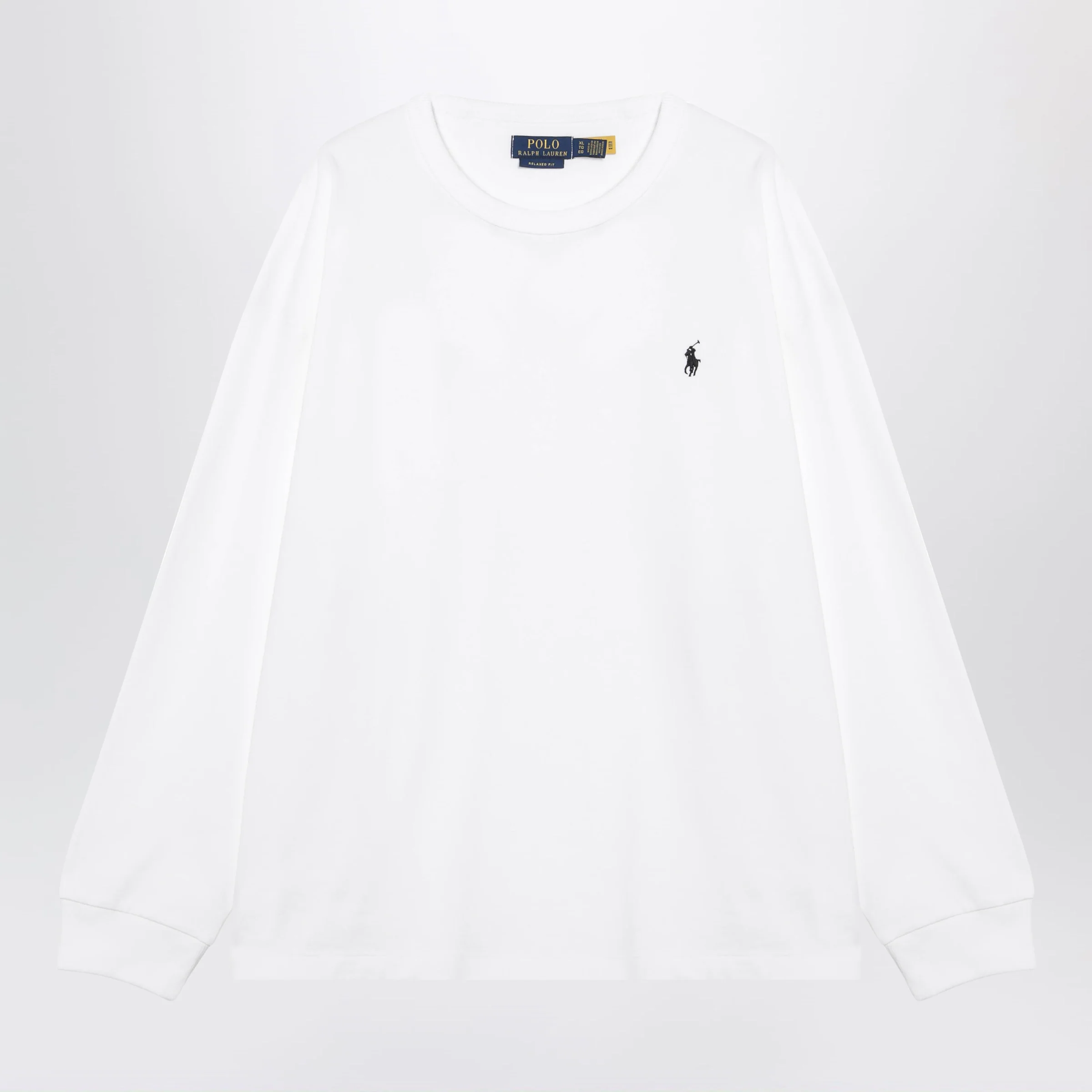 Polo Ralph Lauren White cotton Relaxed-Fit crewneck sweatshirt