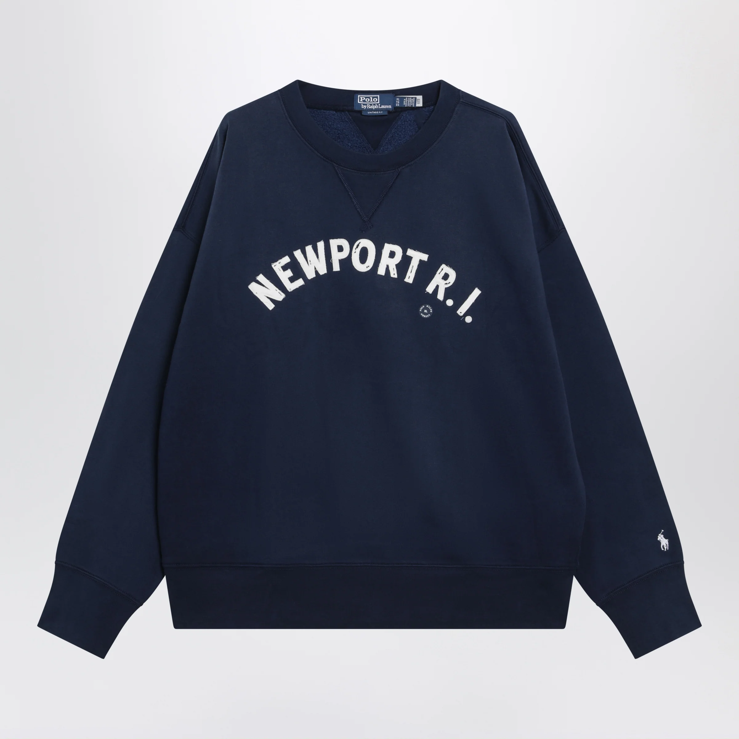 Polo Ralph Lauren Navy sweatshirt with embroidery Vintage-Fit