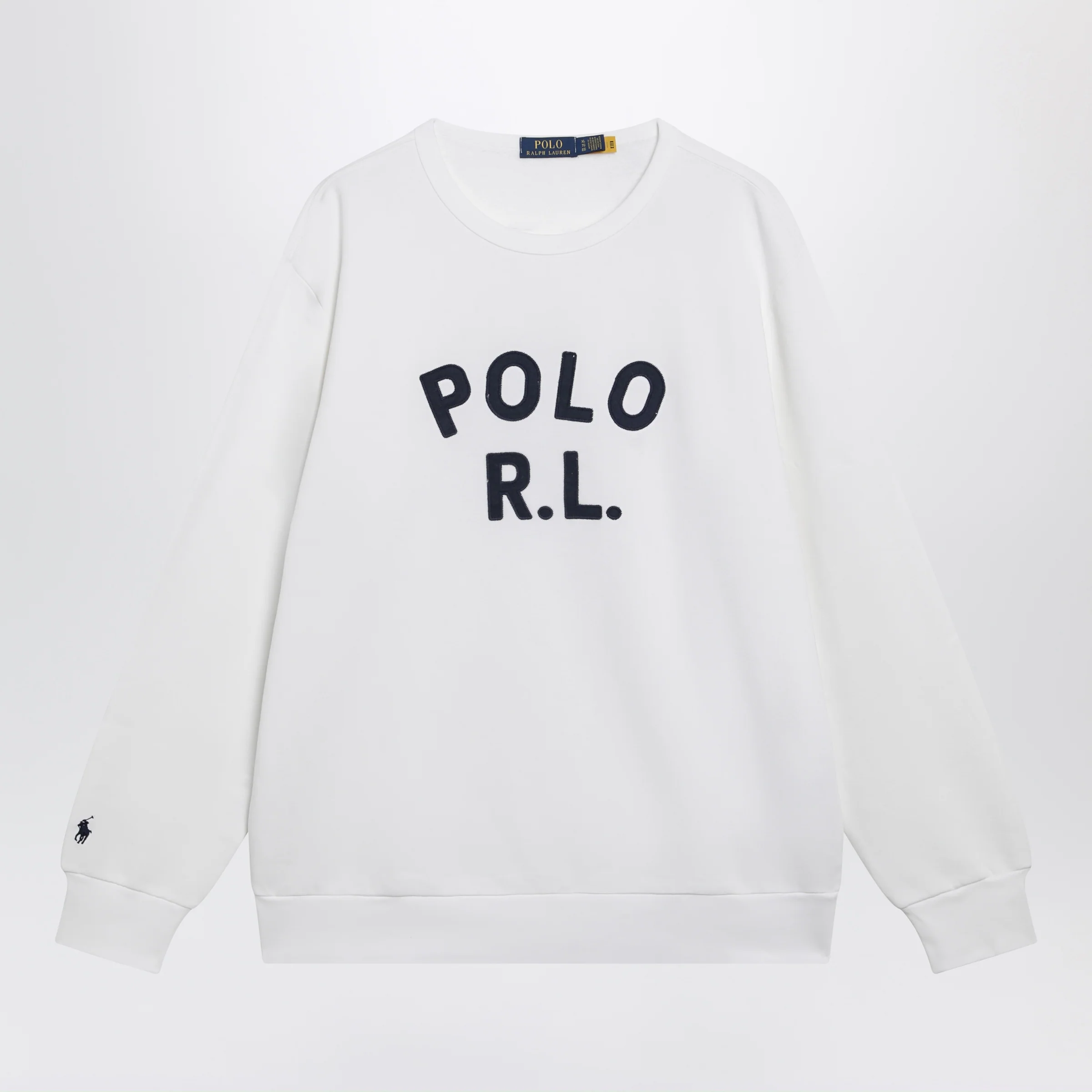 Polo Ralph Lauren White sweatshirt with logo embroidery