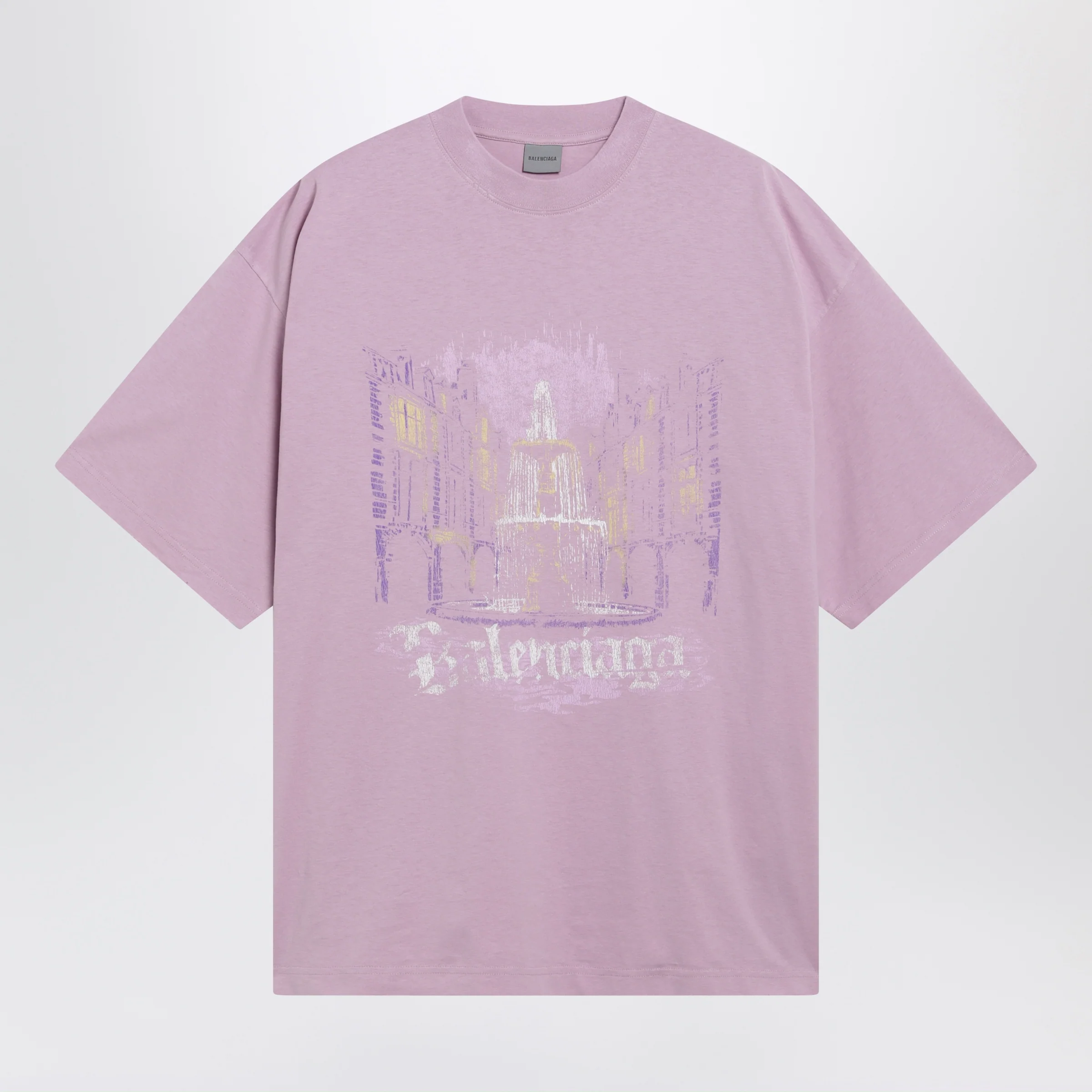 Balenciaga Light pink cotton T-shirt