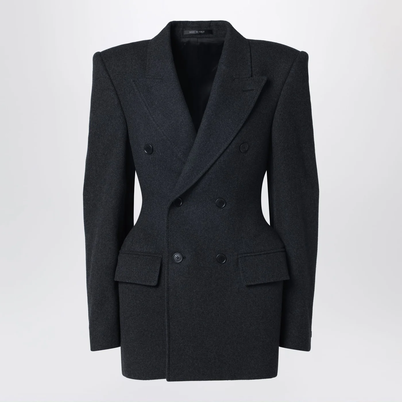 Balenciaga Grey double-breasted cashmere jacket