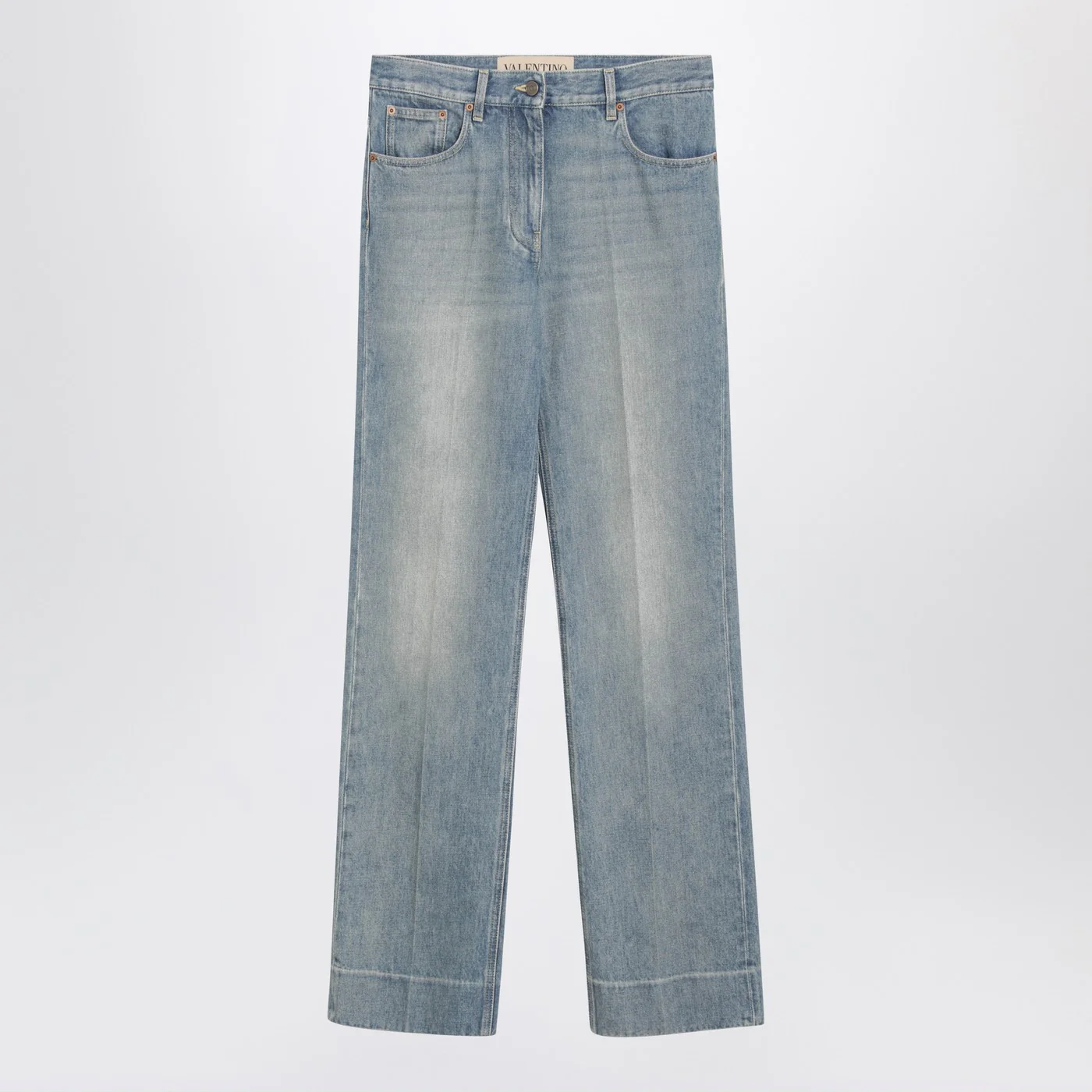 Valentino Light blue washed-effect jeans