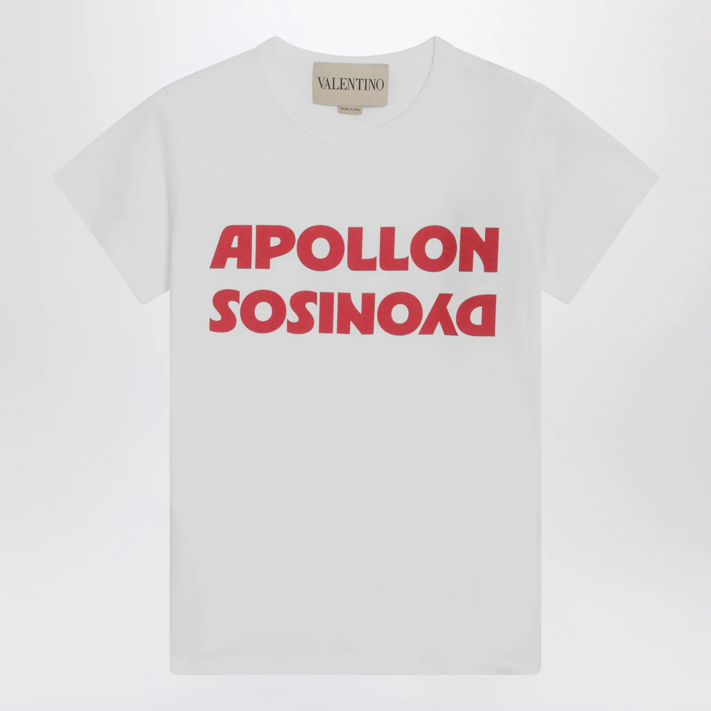 Valentino White T-shirt with Apollon/Dionysus print