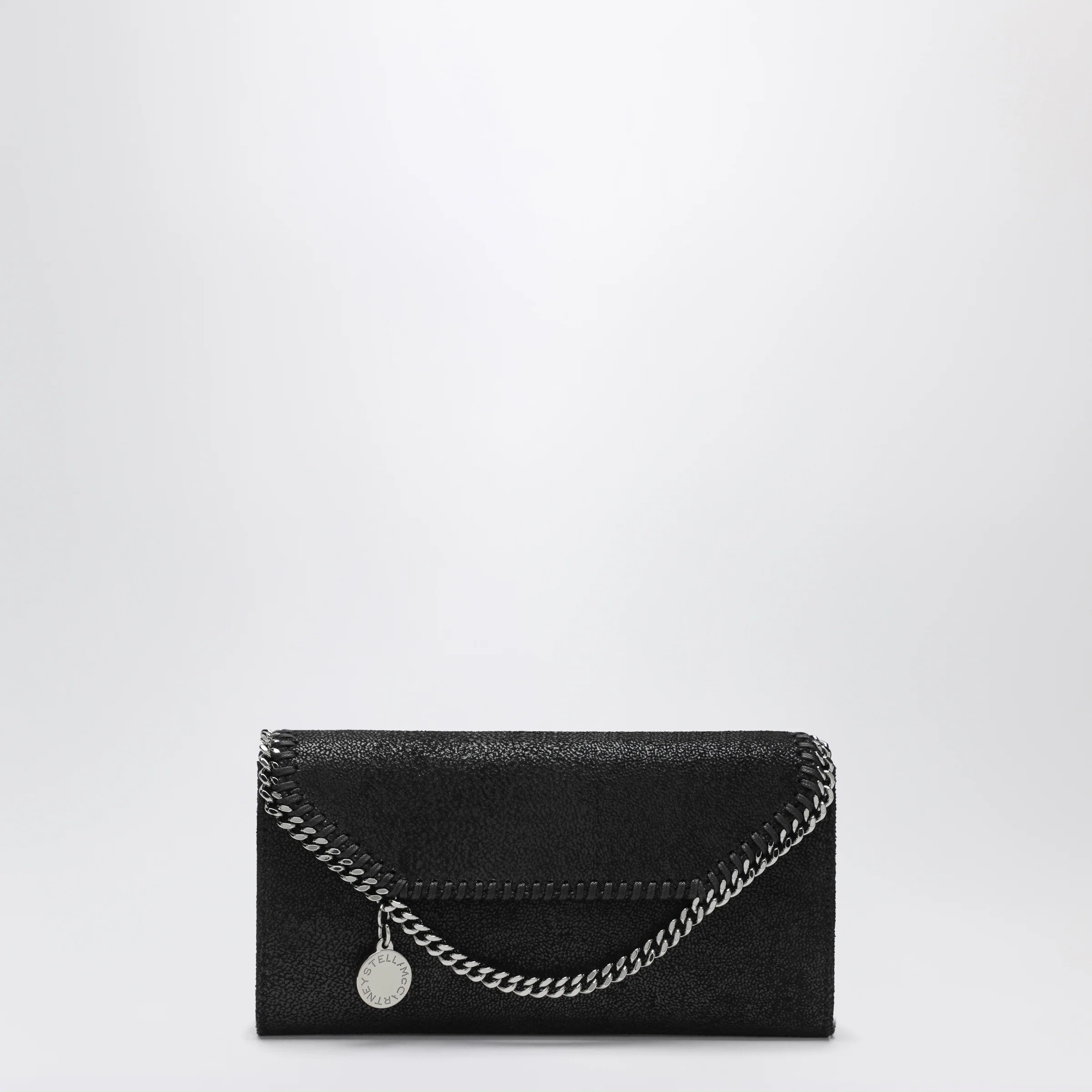 Stella McCartney Falabella black crossbody wallet