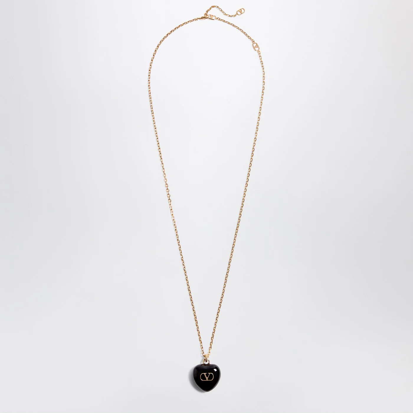 Valentino Garavani Coeur Royal necklace black