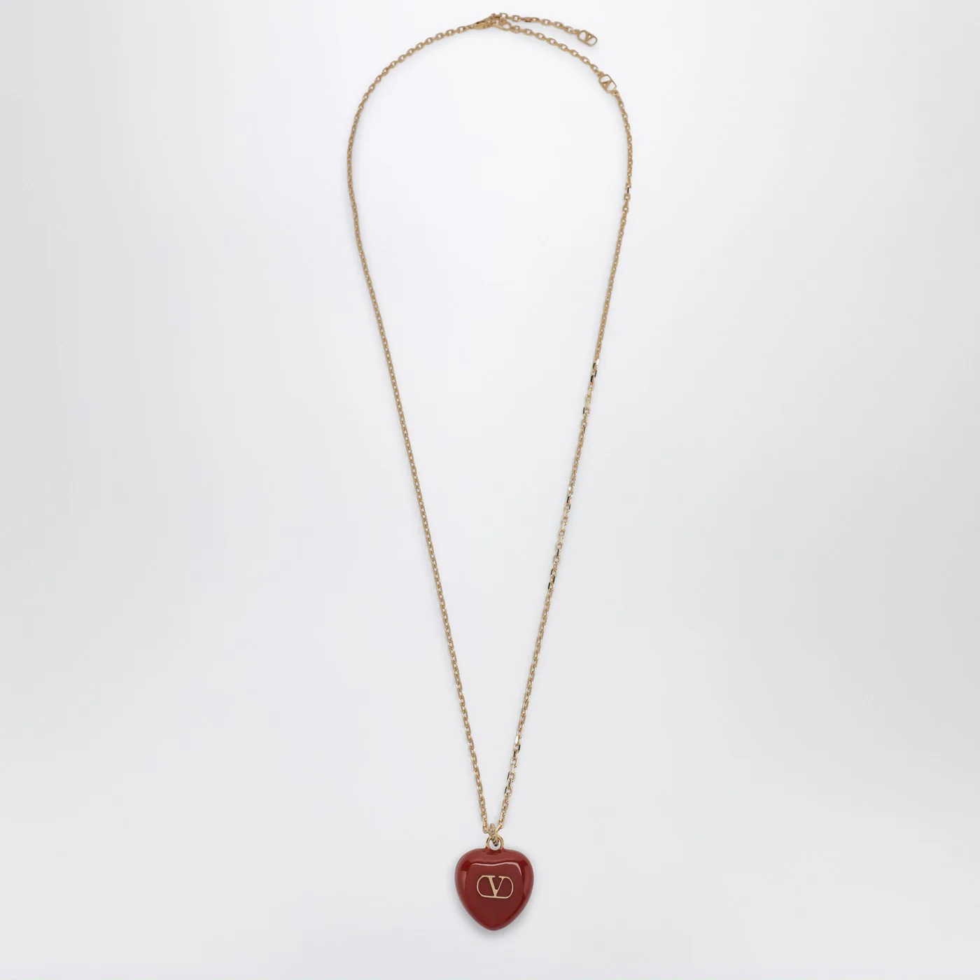 Valentino Garavani Coeur Royal red necklace