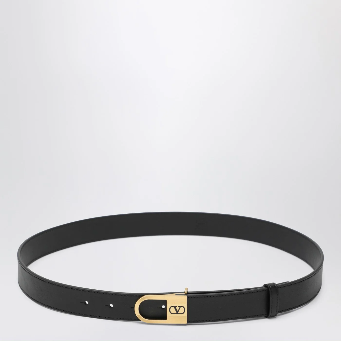 Valentino Garavani Black Vlogo Signature belt