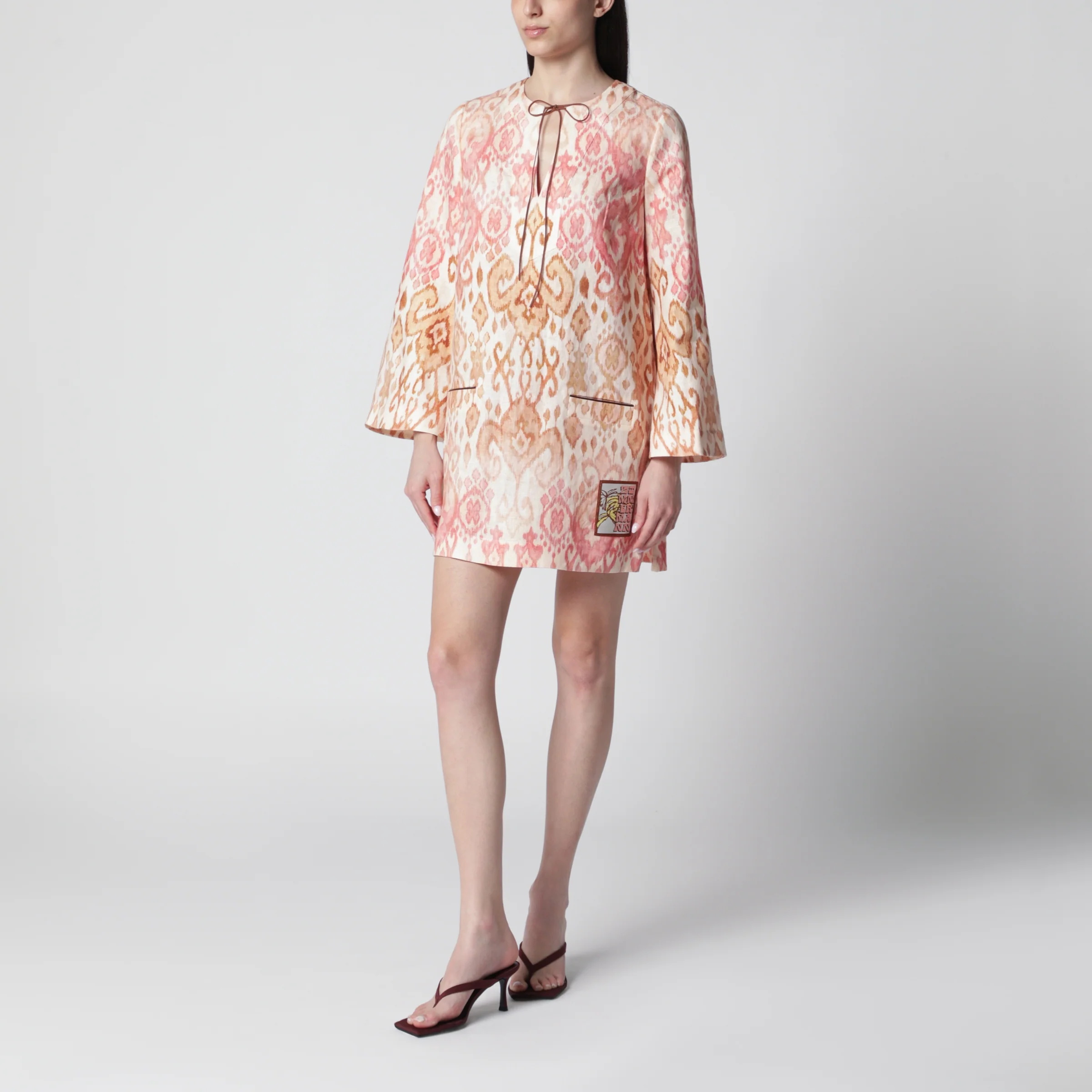 ZIMMERMANN Pink Aster tunic mini dress