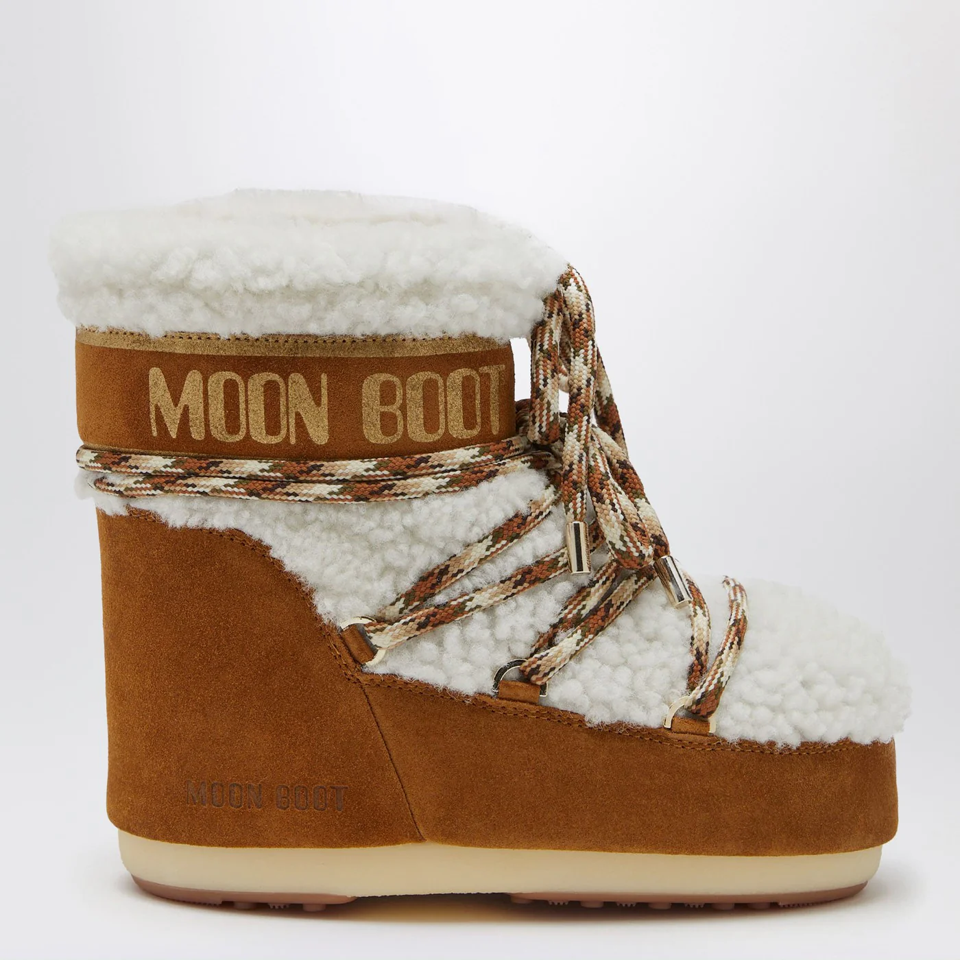 Moon Boot Brown shearling LAB69 Icon Low boots