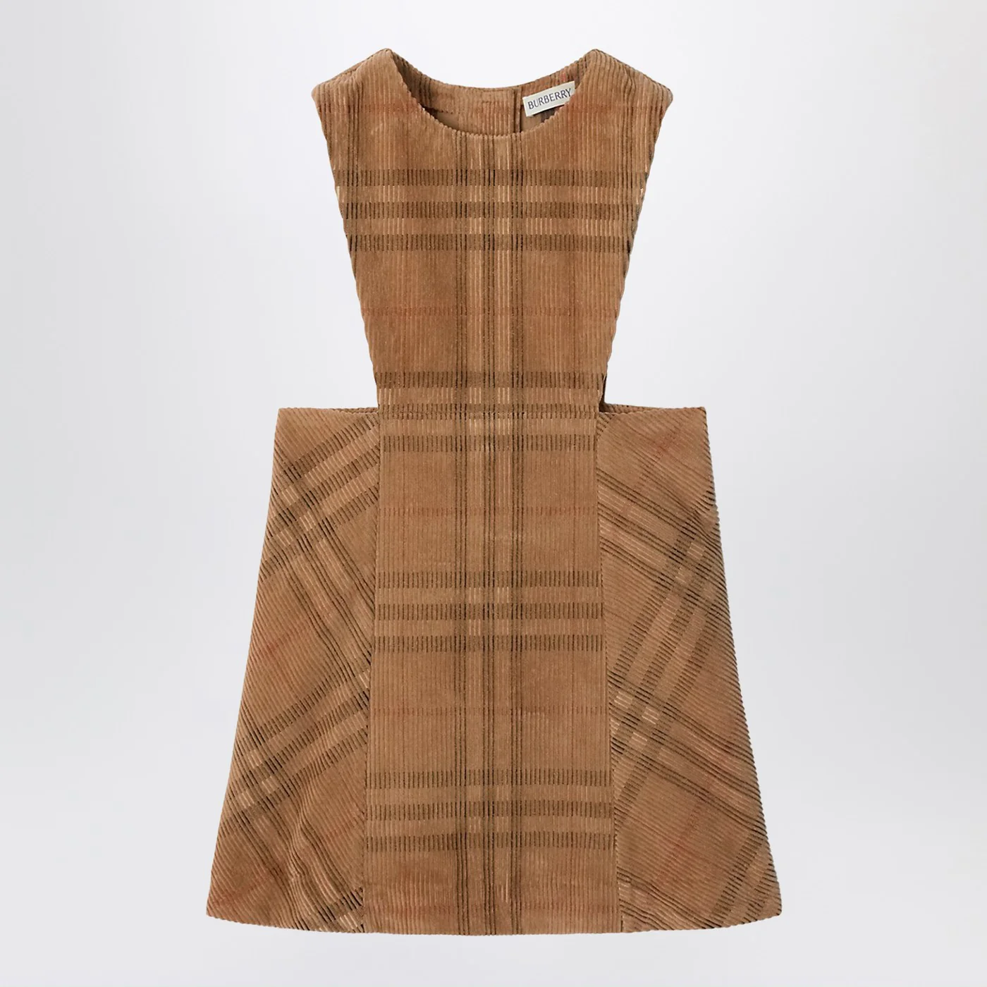 Burberry Corduroy check-patterned overalls