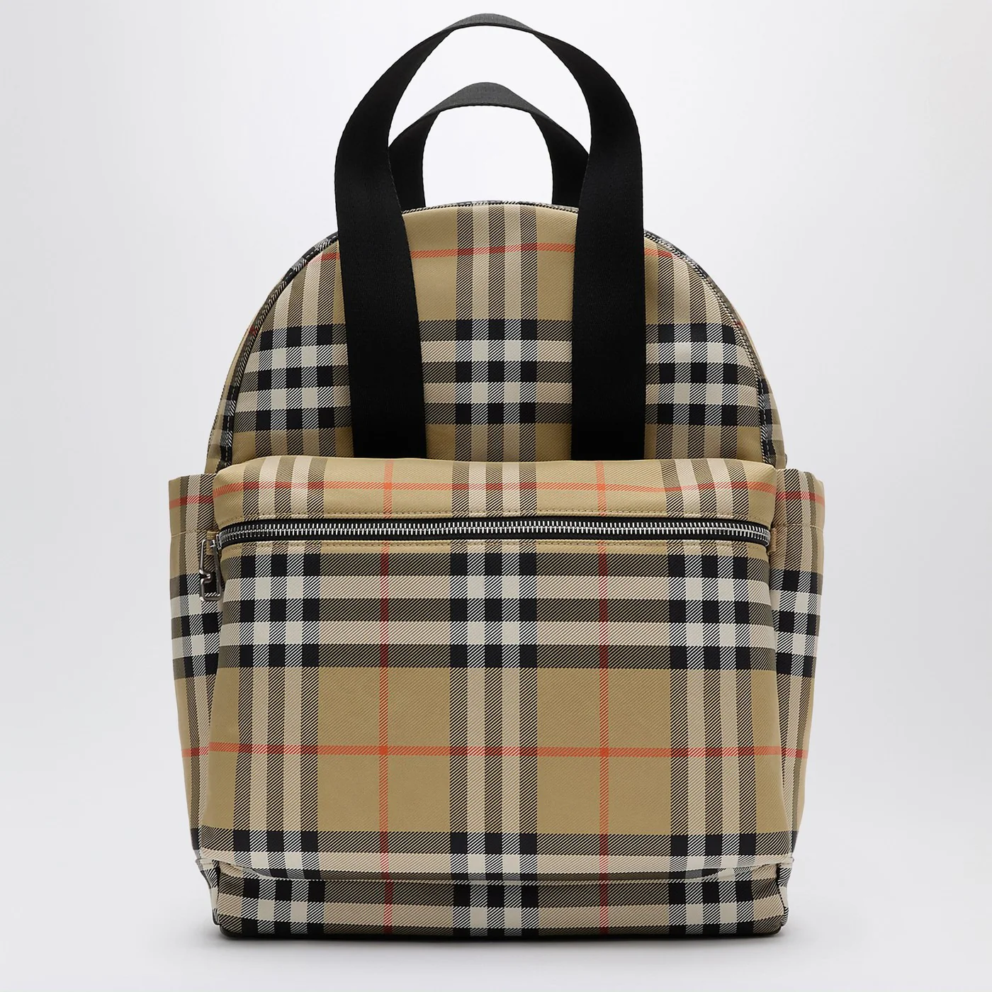 Burberry Check motif diaper backpack